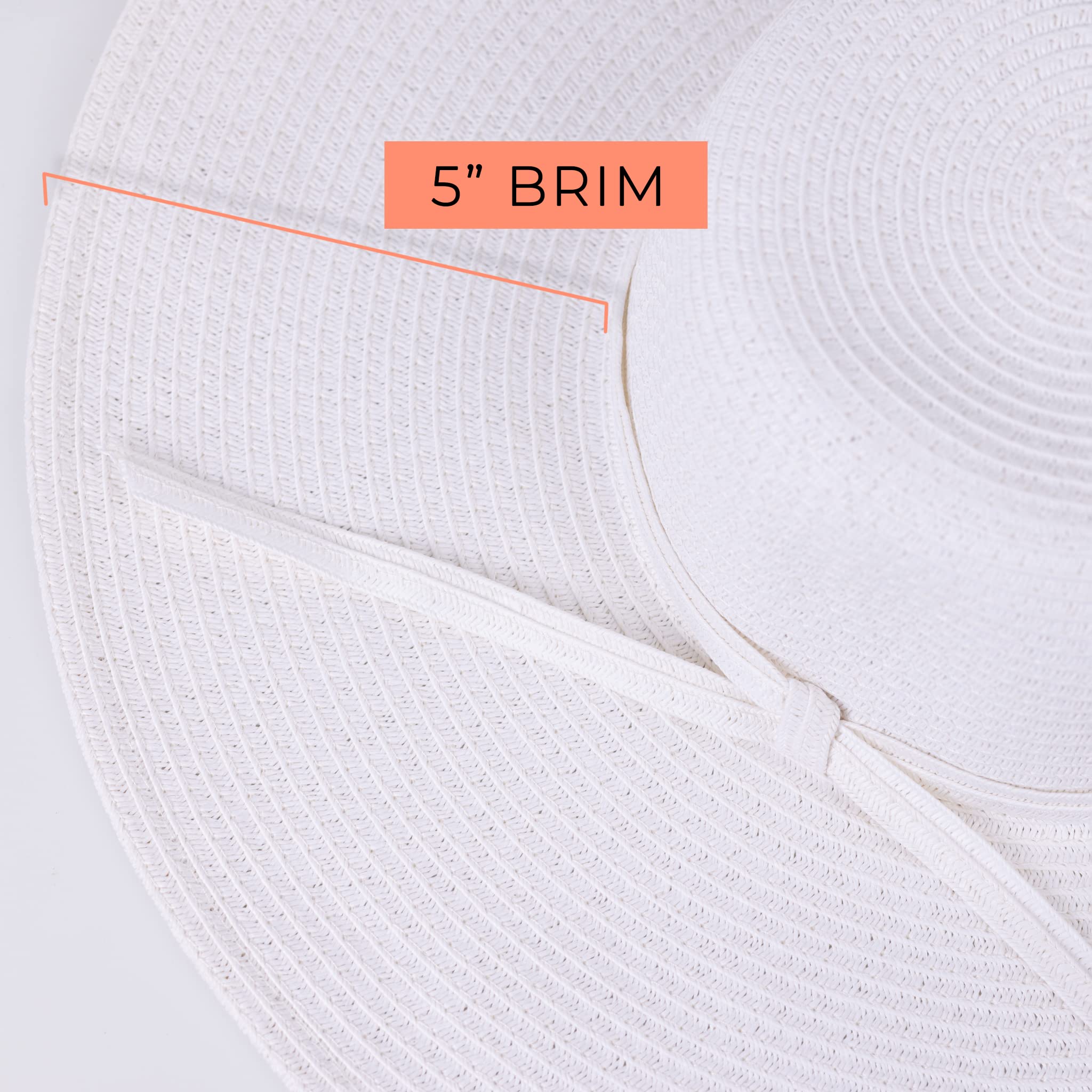 Sun n Sand Paperbraid Floppy Black Brim 5"