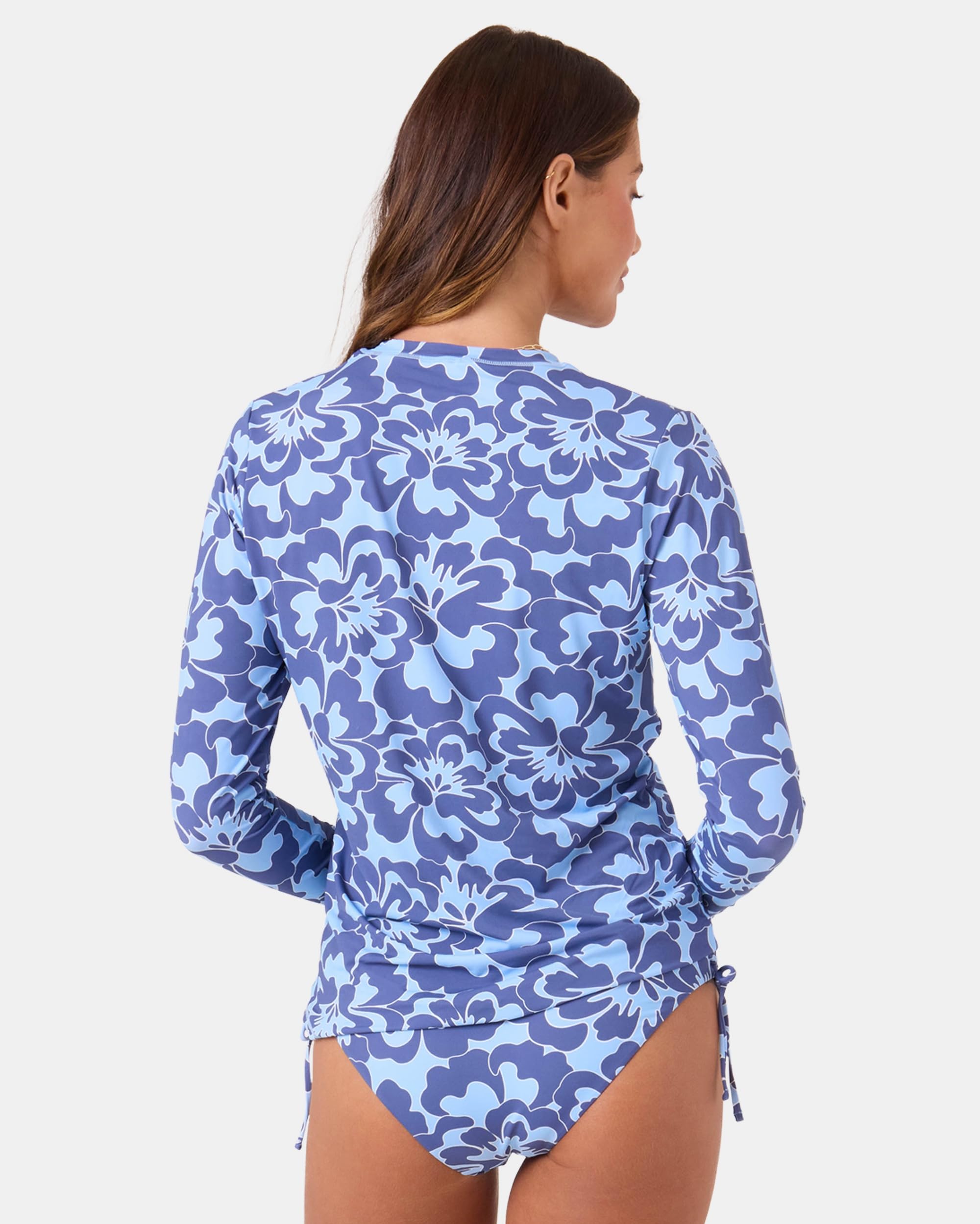 ROXY TROPIC DRIFT LACE HIPSTER B9C - BLUE COMBO L