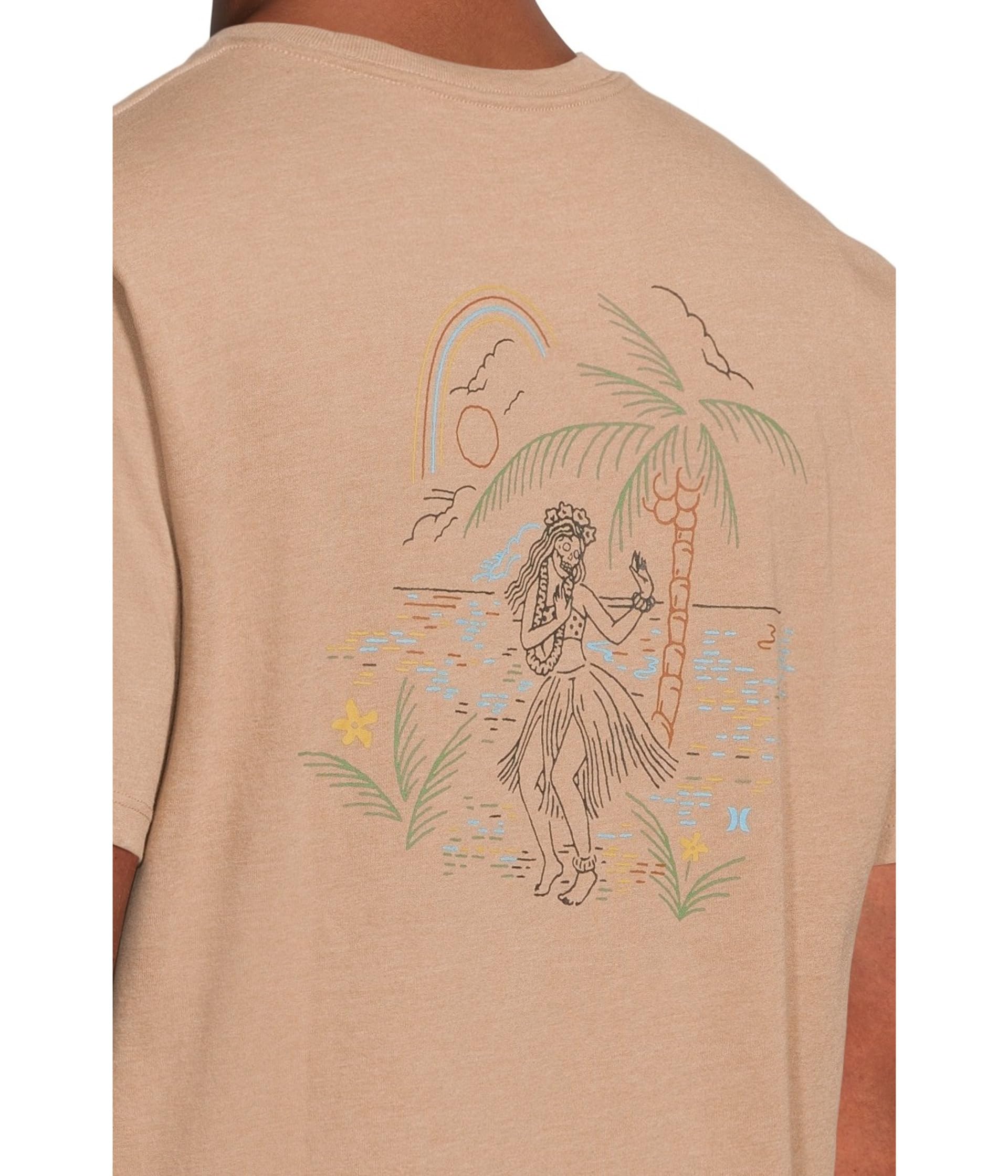 Hurley Hula In Paradise SS Tee 219-BristleconeHeather M