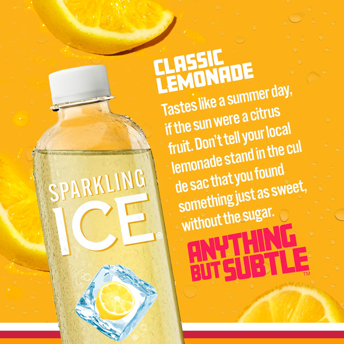 Sparkling Ice Water Lemonade 17 FL OZ