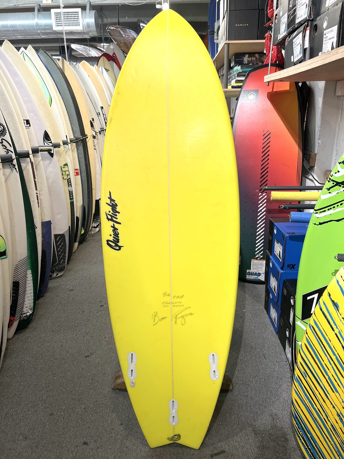 5ft7in Quiet Flight Black Marlin (Yellow) Consignment - Hunt
