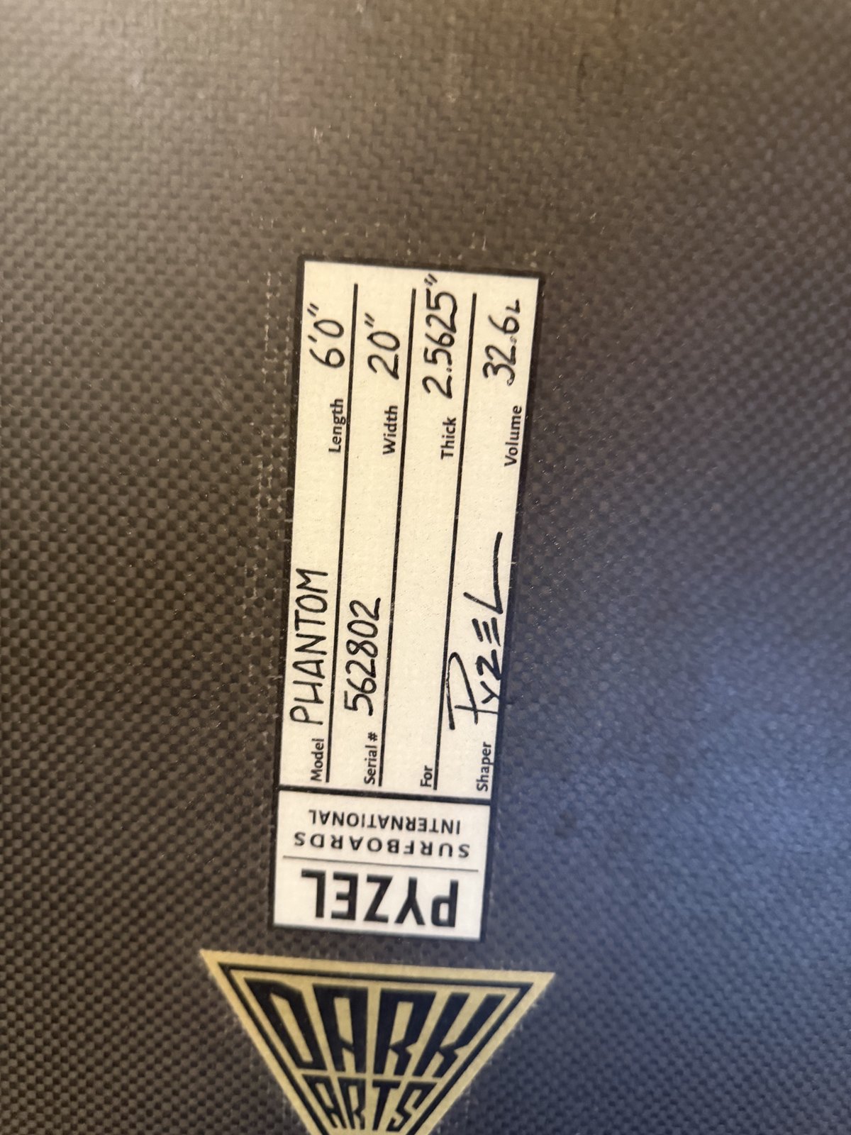 6Ft0In Pyzel Phantom Consignment - Pechonis