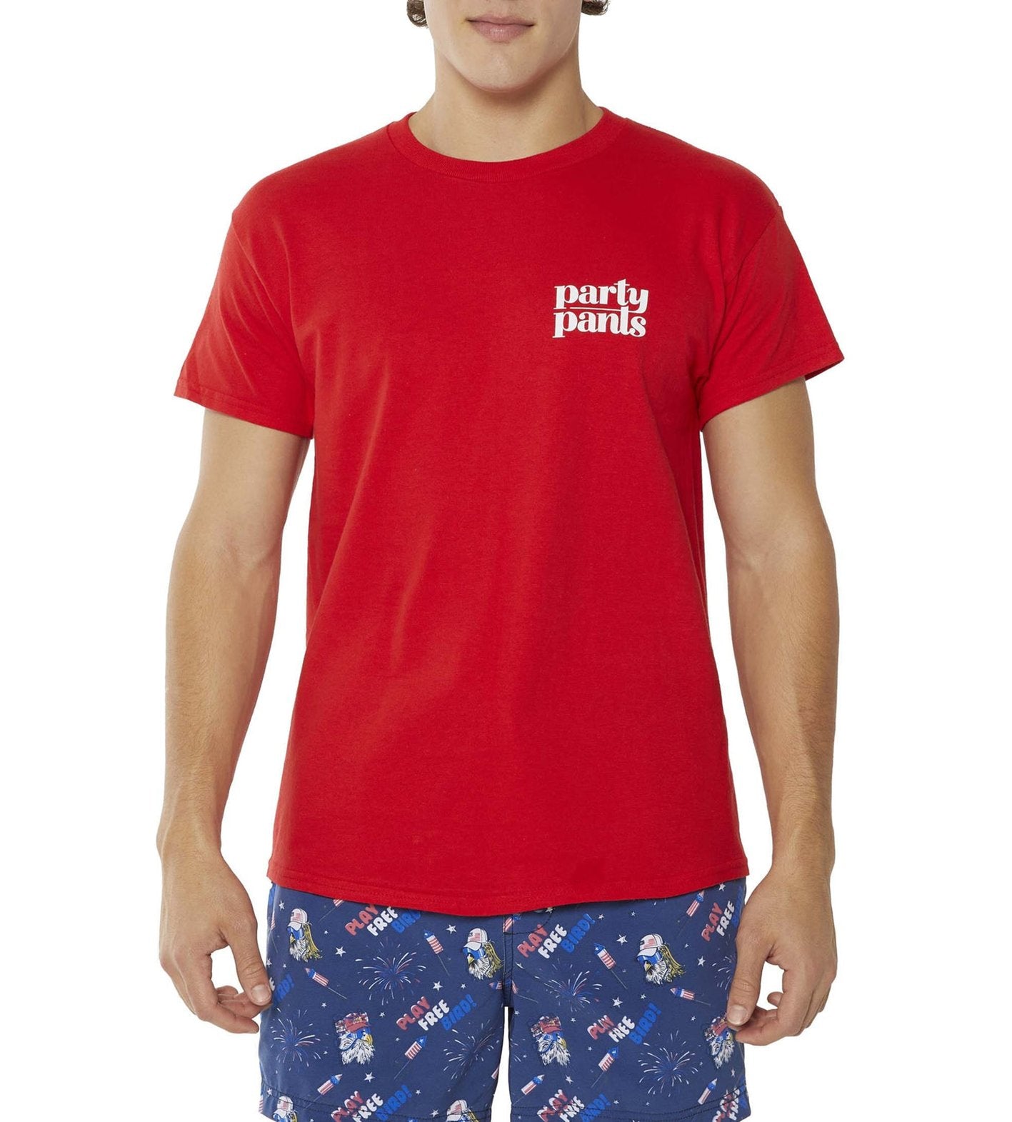 Party Pants Youth SS Tee Free Bird-RED M