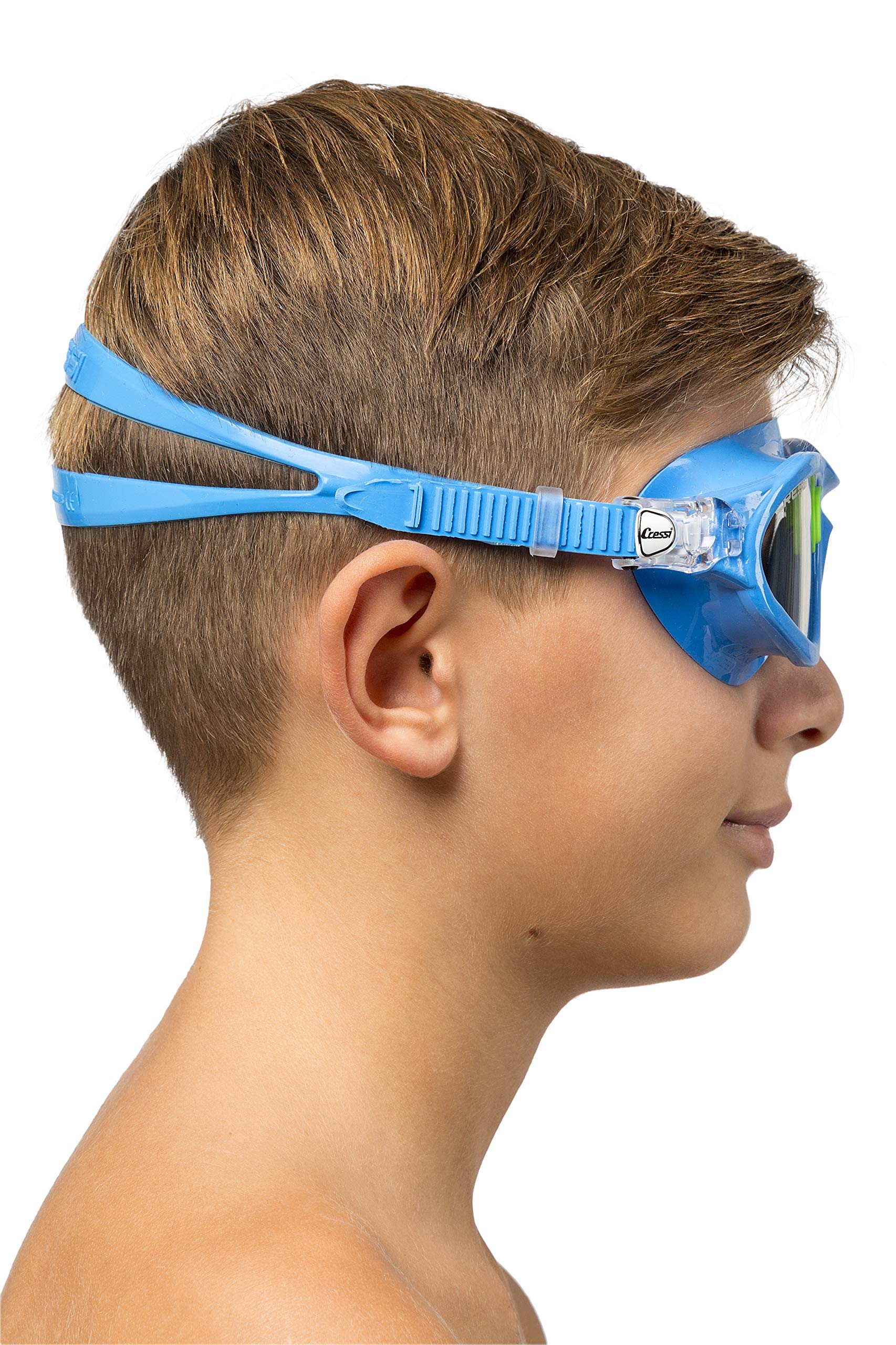 Cressi Mini Cobra Swim Goggles LightBlue/Lime OS
