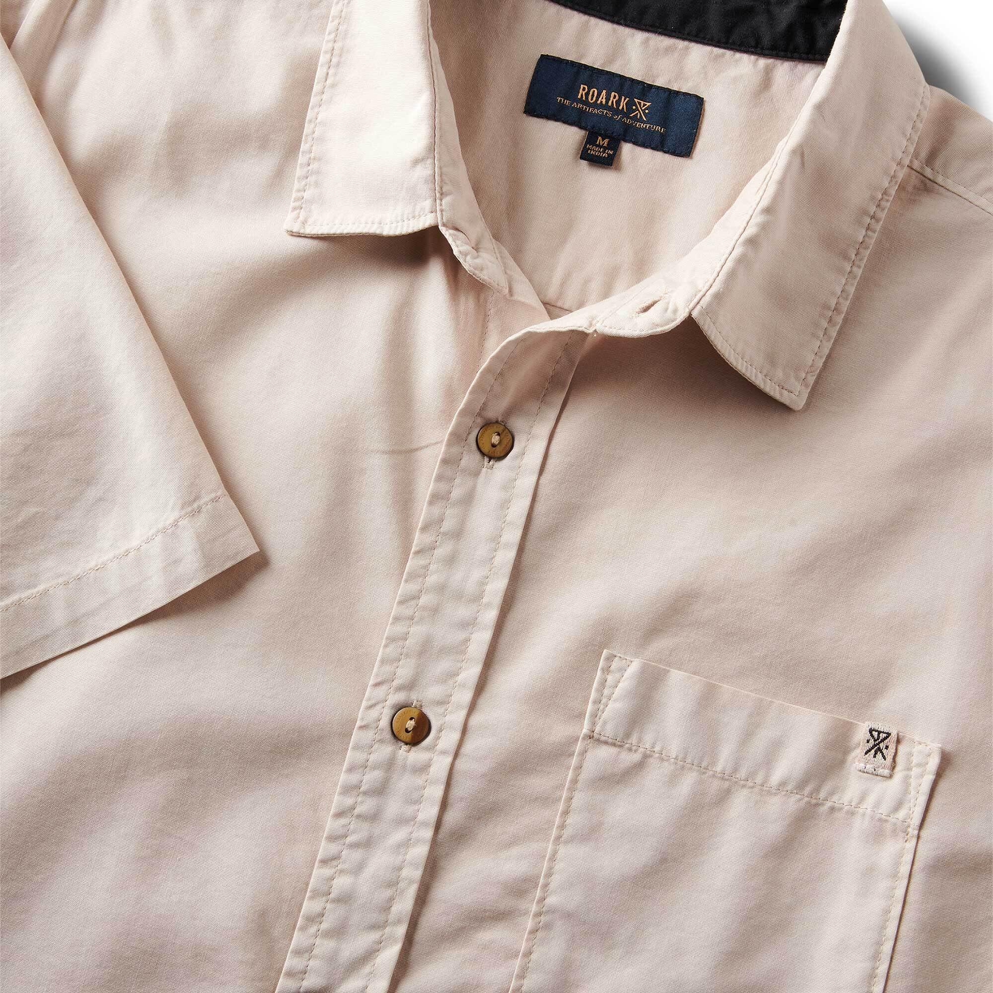 ROARK MADE TO FADE SS WOVEN WHB-WASHED BONE M