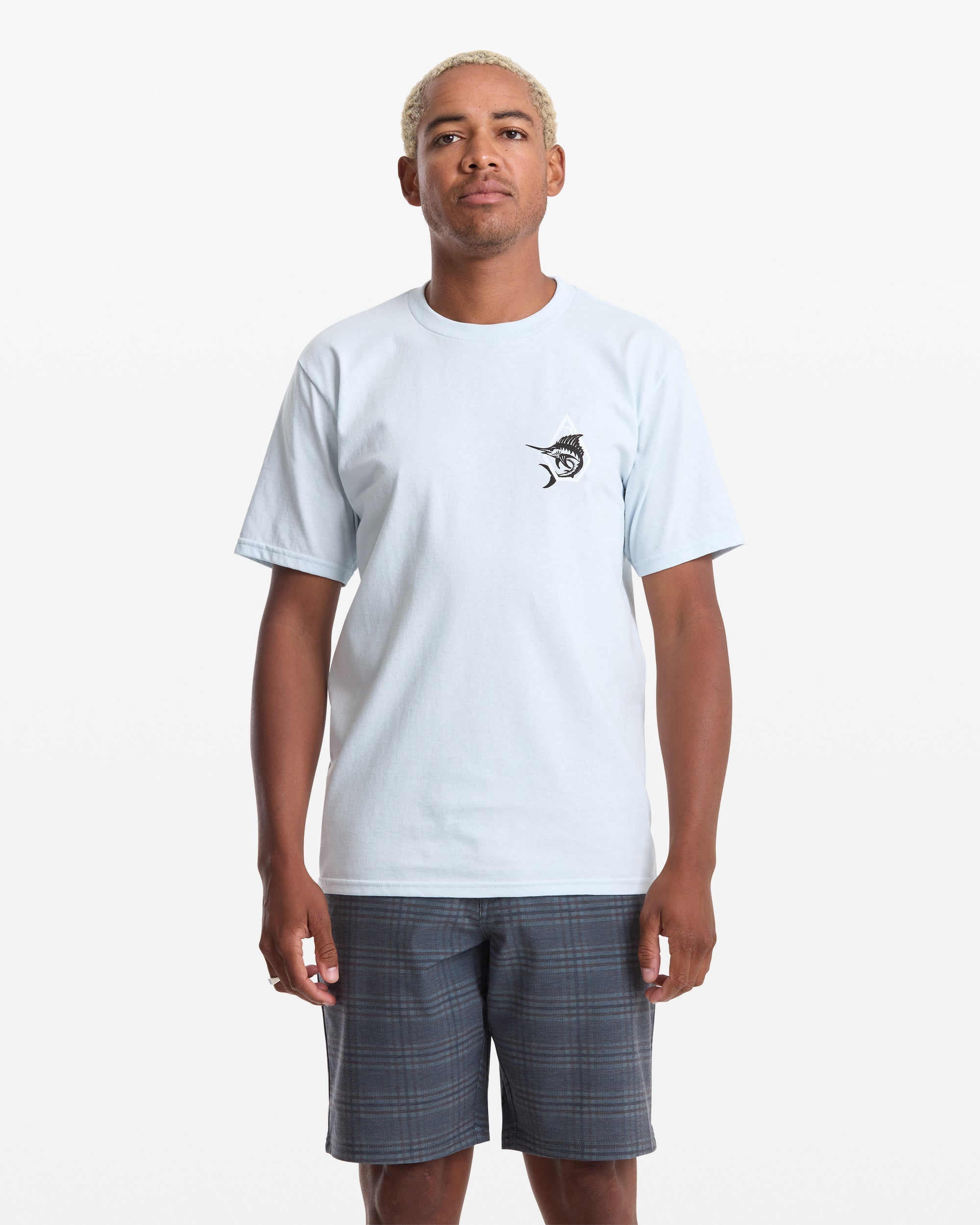 VOLCOM MARLINSANE SS TEE LBA-LIGHT BLUE ACID XL