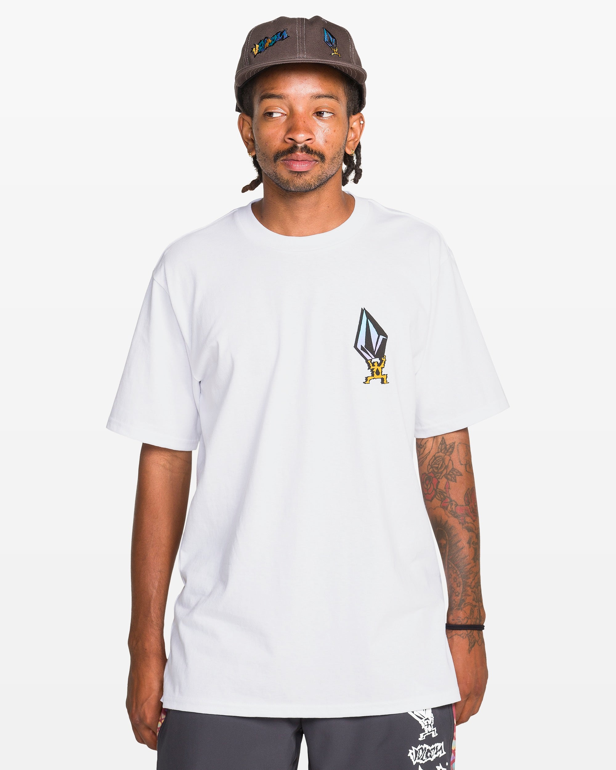 Volcom Star Shields FA EXP SS Tee WHITE L