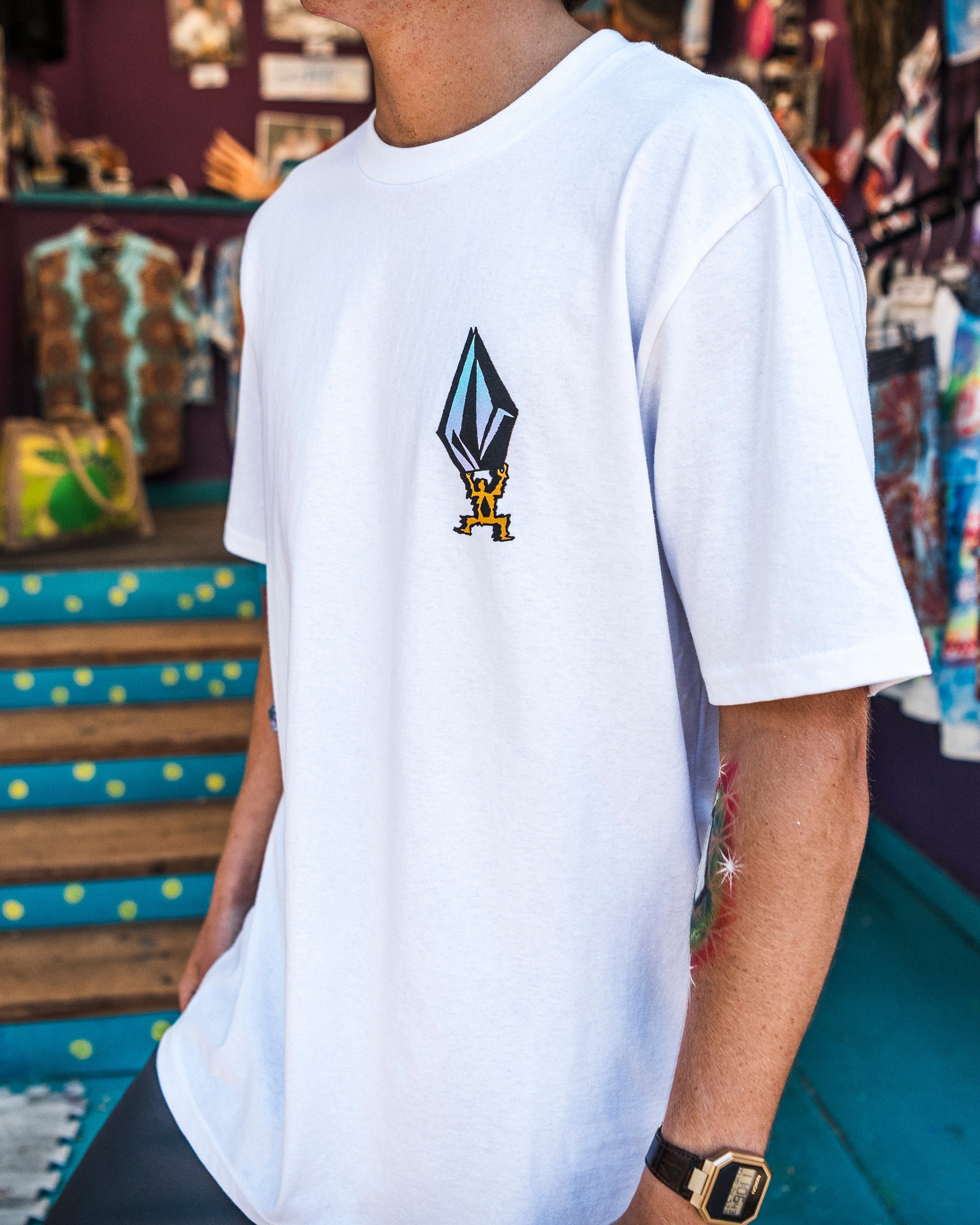Volcom Star Shields FA EXP SS Tee WHITE XXL