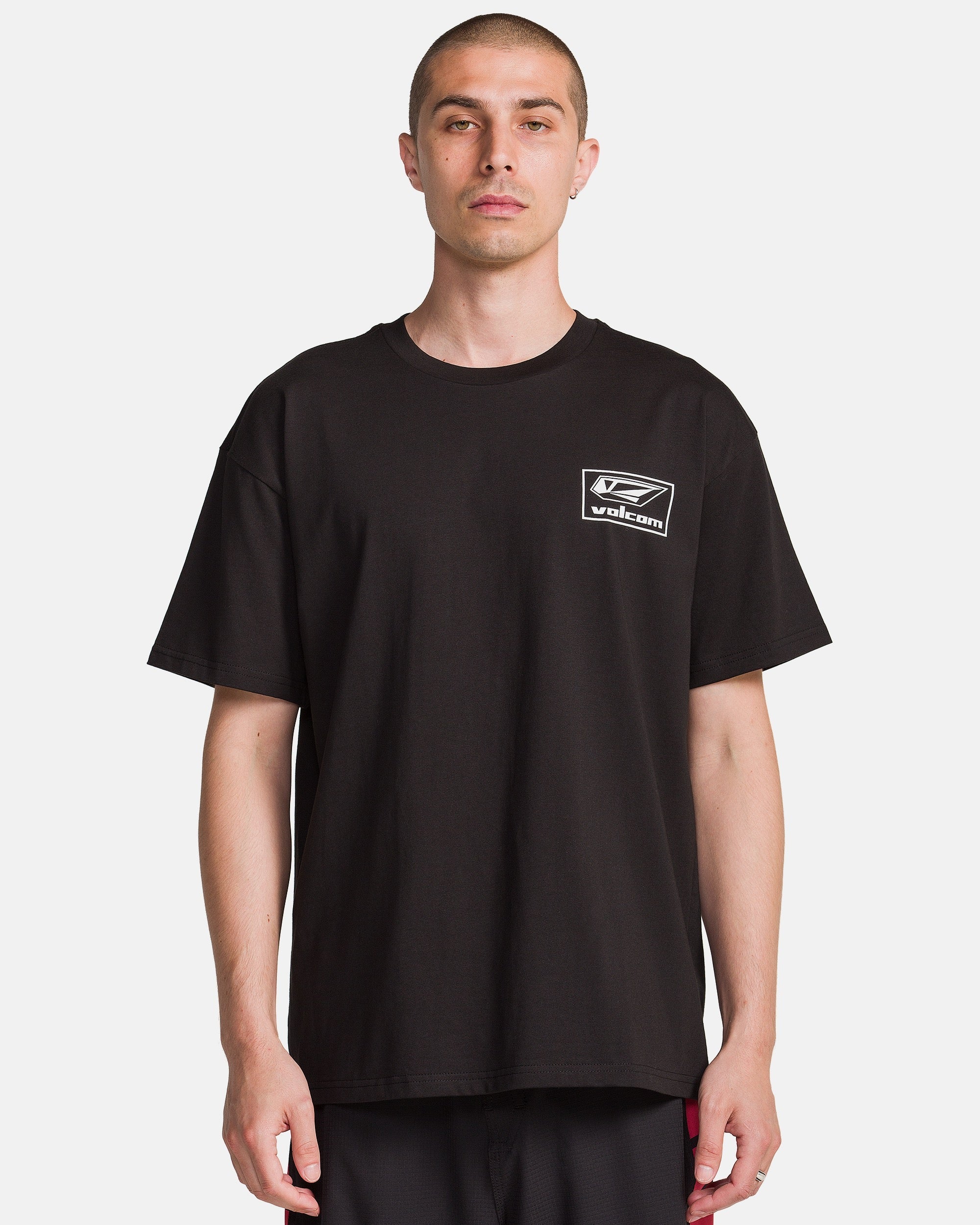 VOLCOM SURF VITALS MODSTONE SS TEE BLK-BLACK XXL