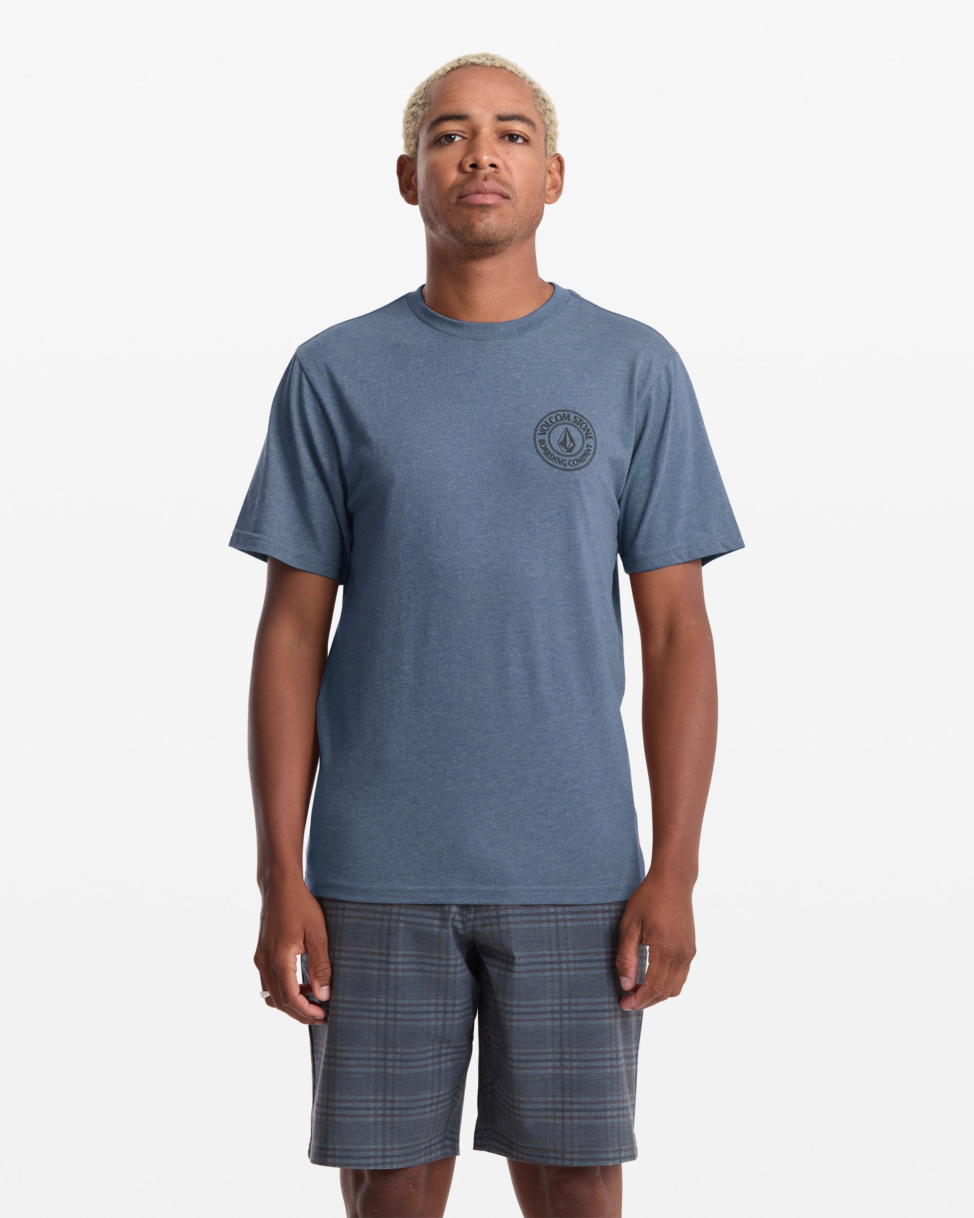 VOLCOM DRAIN YOU SS TEE B07-BLUEBERRY M