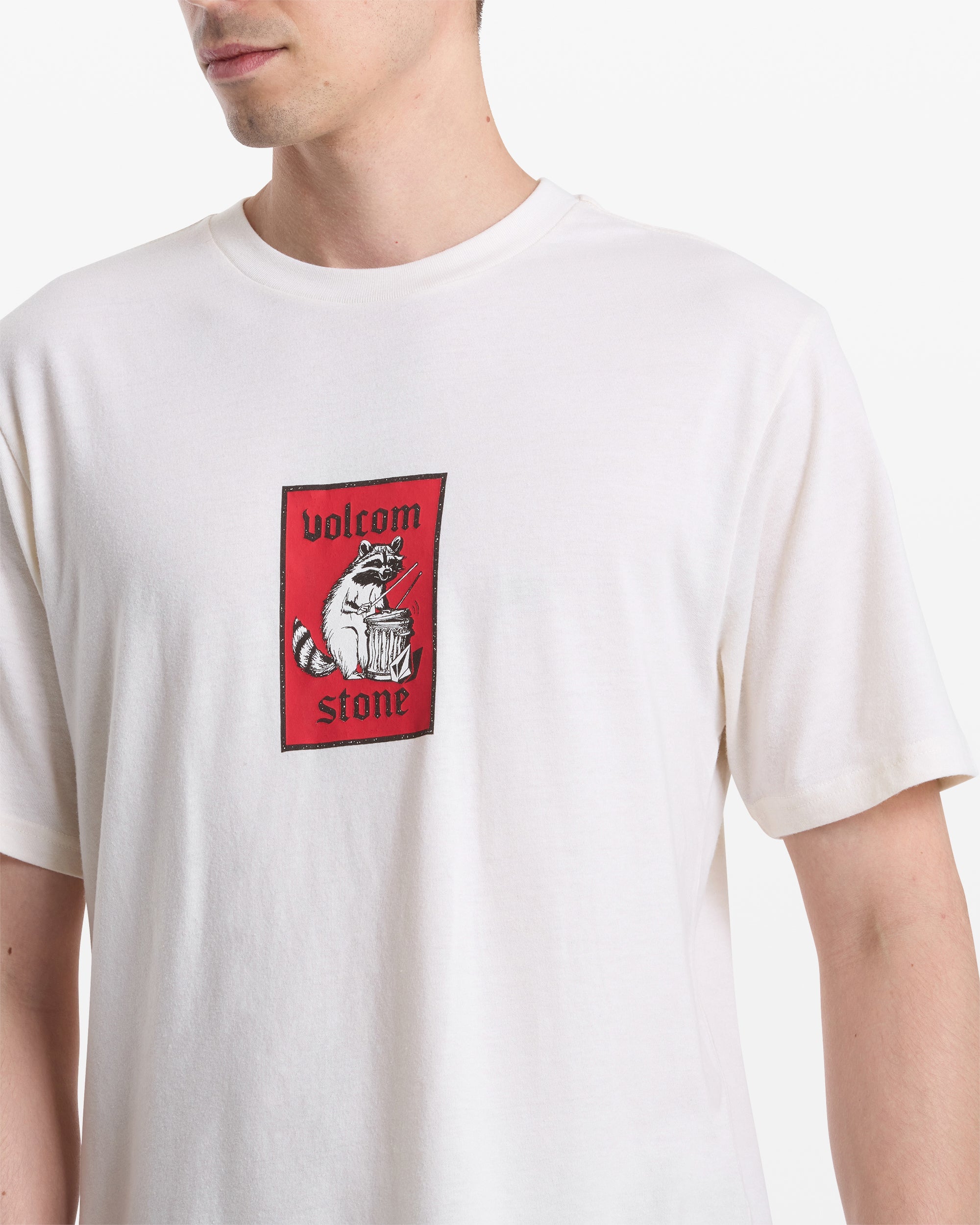 VOLCOM ROCKOUT SS TEE OFH-OFF WHITE HEATHER M