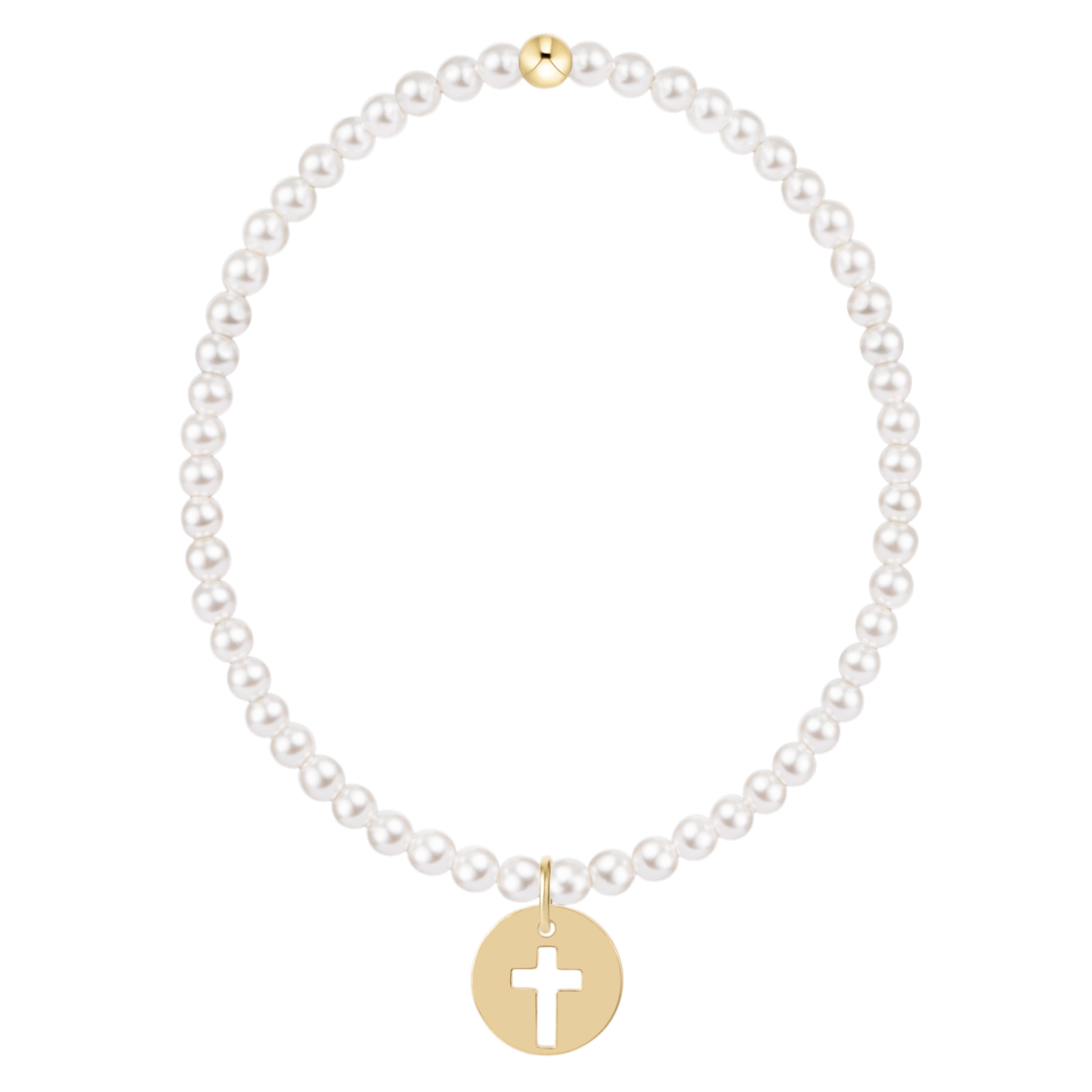 Enewton Classic Pearl Beaded Bracelet BlessedGoldDisc 3mm