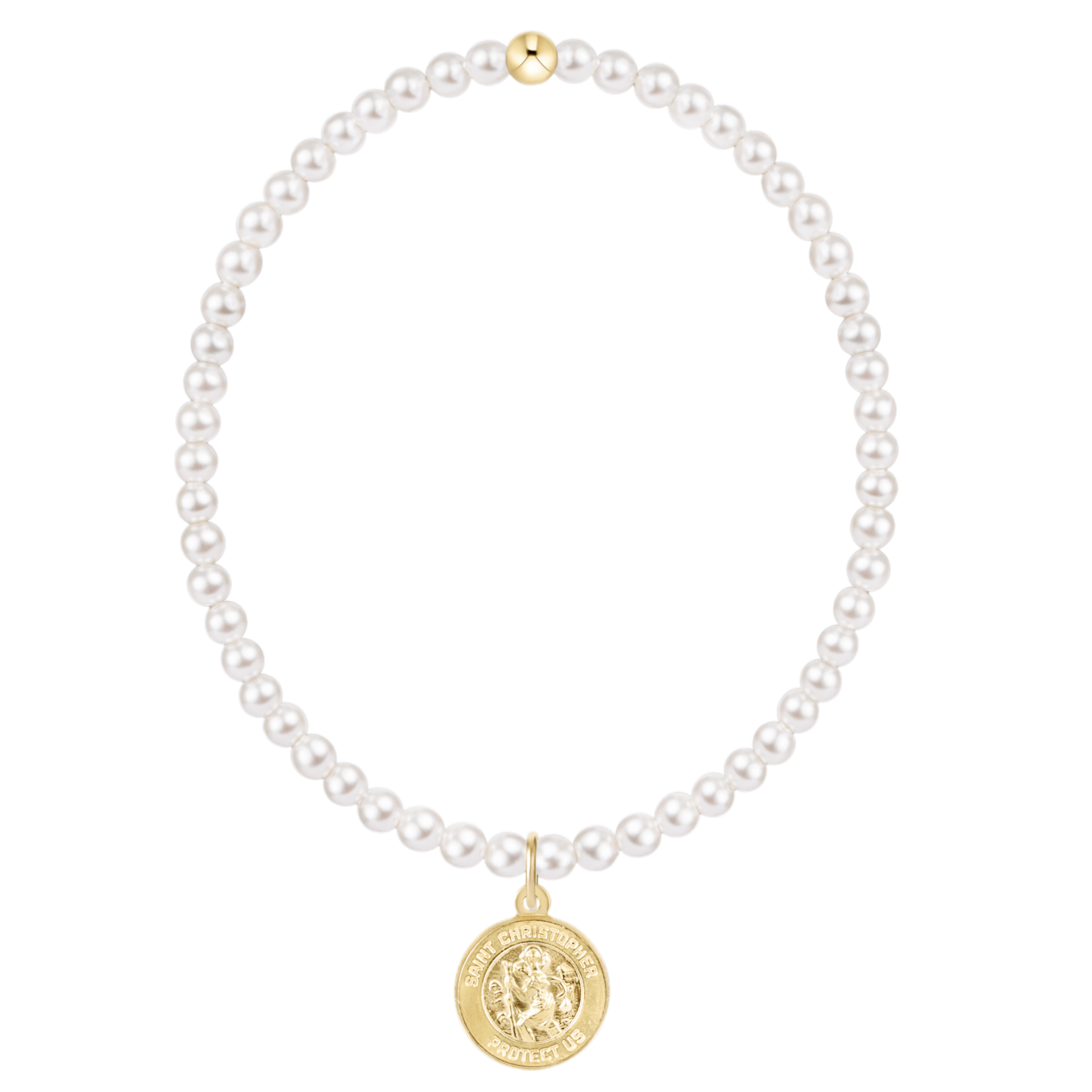 Enewton Classic Pearl Beaded Bracelet ProtectionGoldDisc 3mm