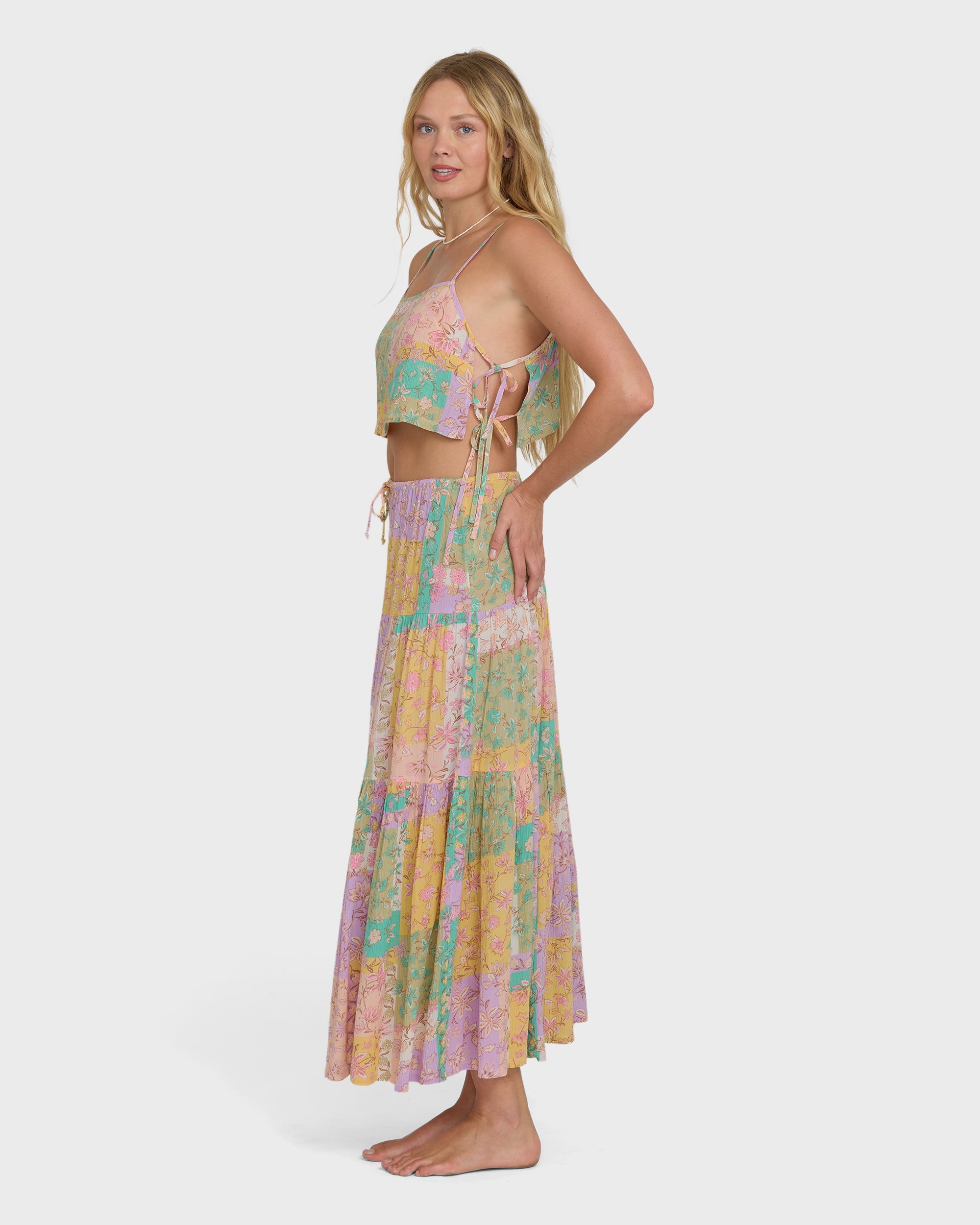 Billabong Just A Girl Maxi Skirt Vintage Violet M