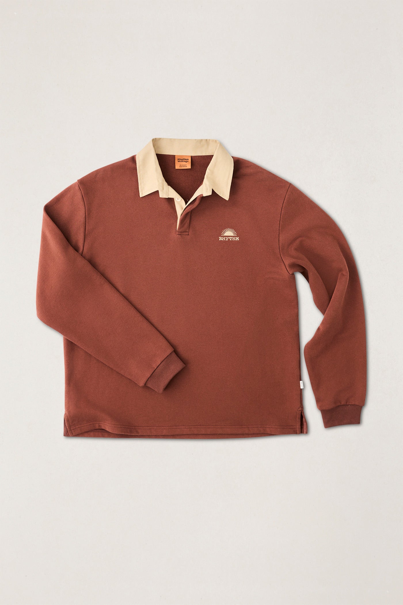 RHYTHM HERITAGE BLOOM RUGBY POLO BAK-BARK 4XL