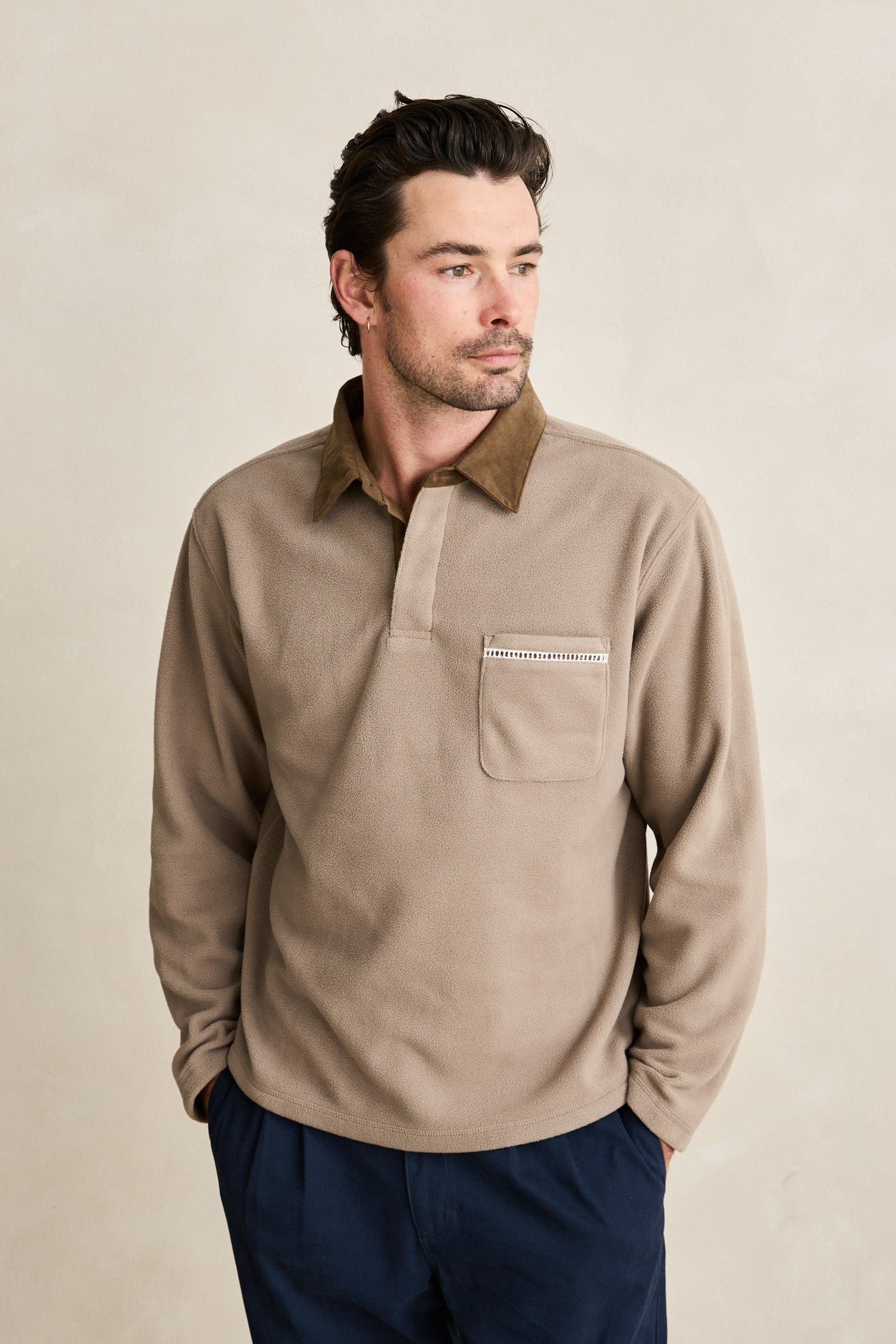 RHYTHM LADDER POLAR LS POLO STO-STONE 4XL