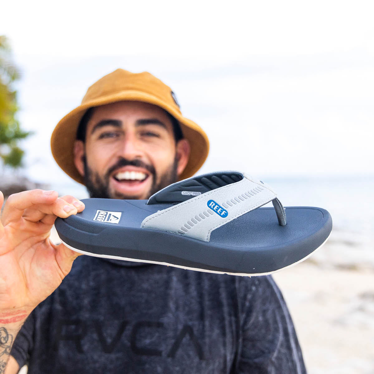 Reef Cruiser Mens Sandal Grey-Light Grey-Blue 6