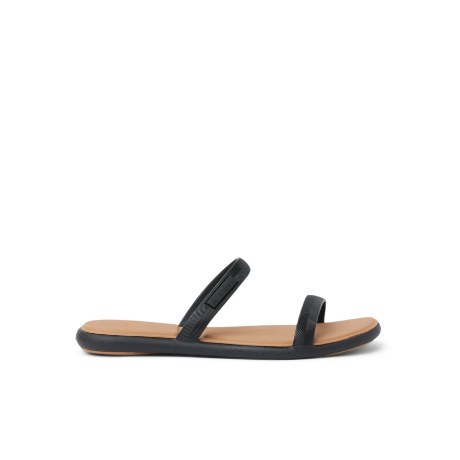 Reef Water Willow Marina Womens Sandal Black-Tan 10