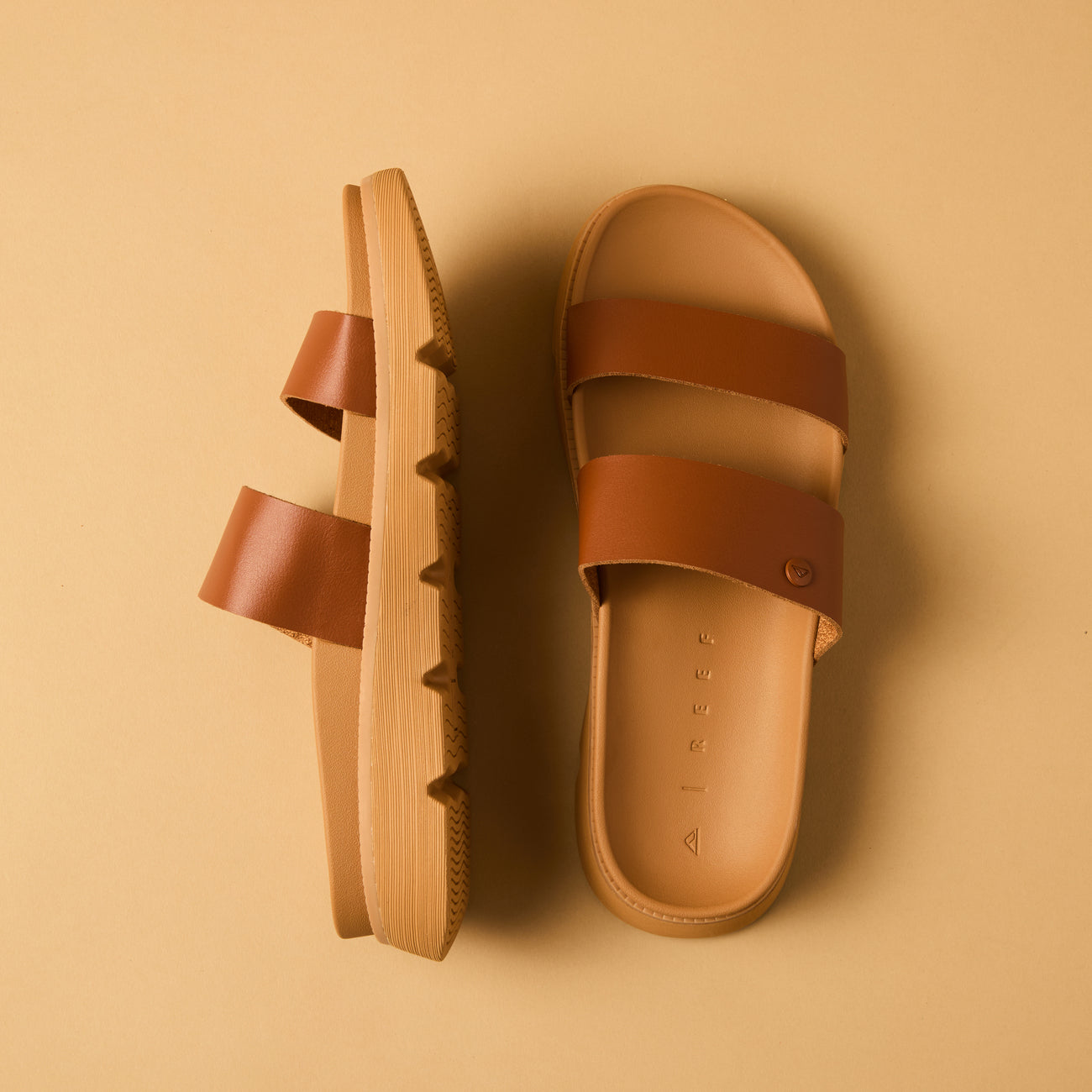 Reef Vista Luxe Thea Womens Sandal Leather Brown 9