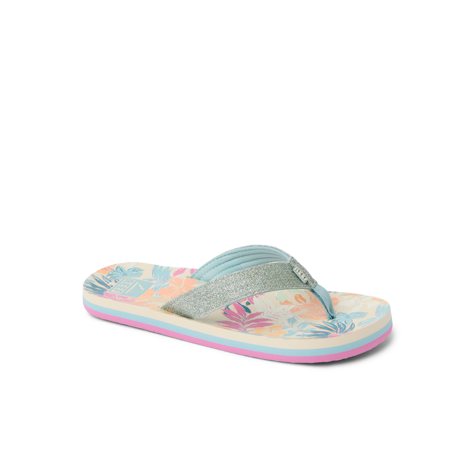 Reef Ahi Girls Sandal Tropical Floral 2 Y