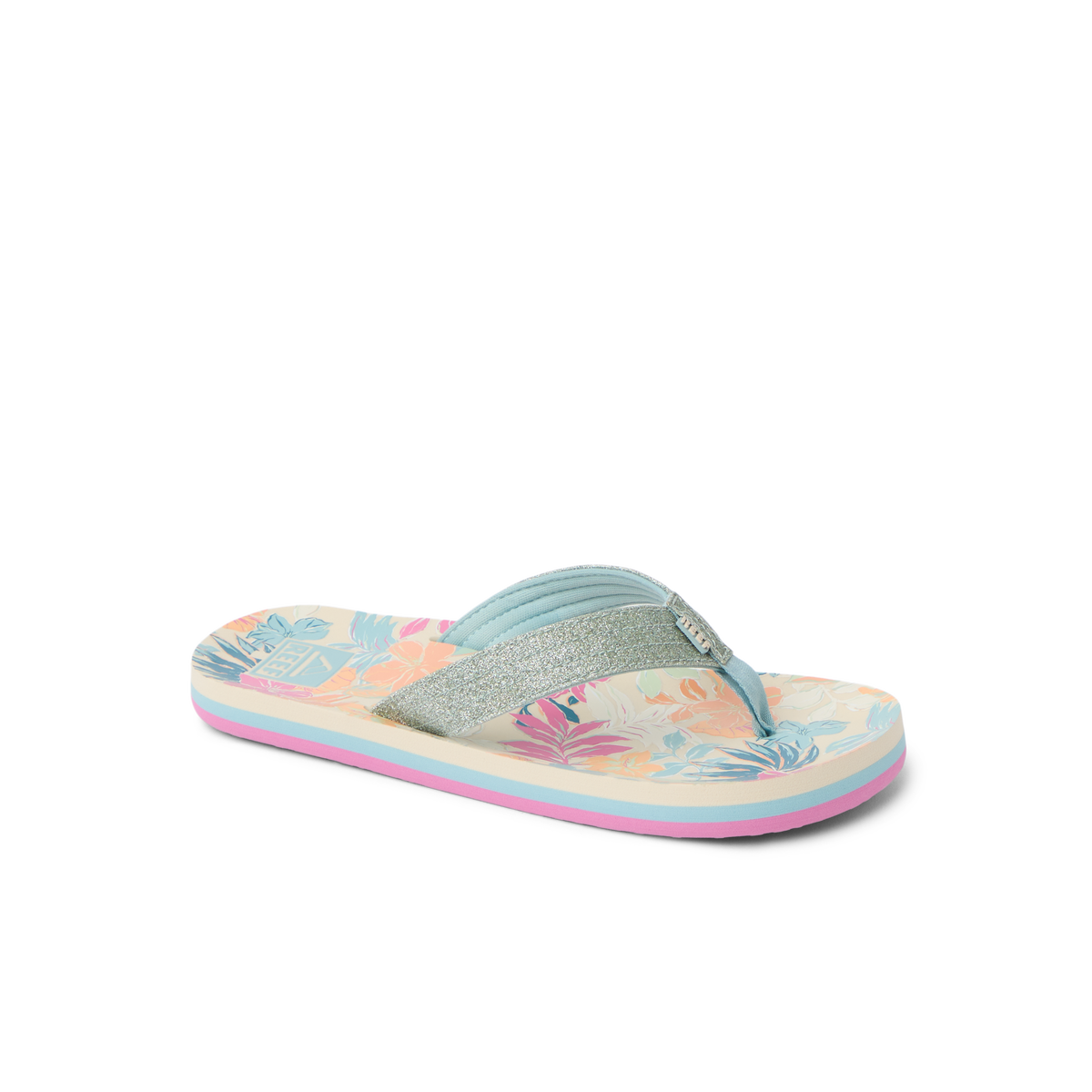 Reef Ahi Girls Sandal Tropical Floral 2 Y