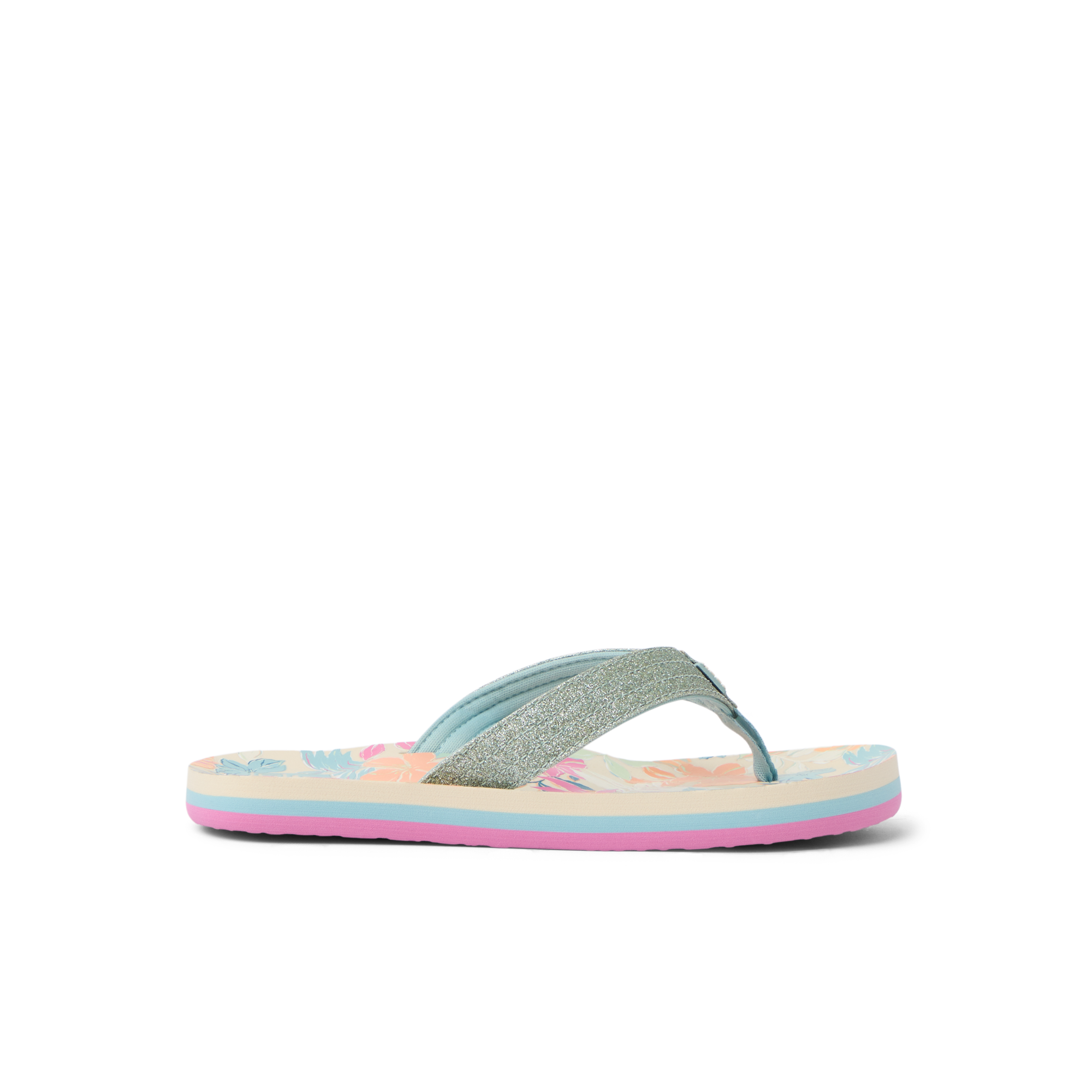 Reef Ahi Girls Sandal Tropical Floral 2 Y