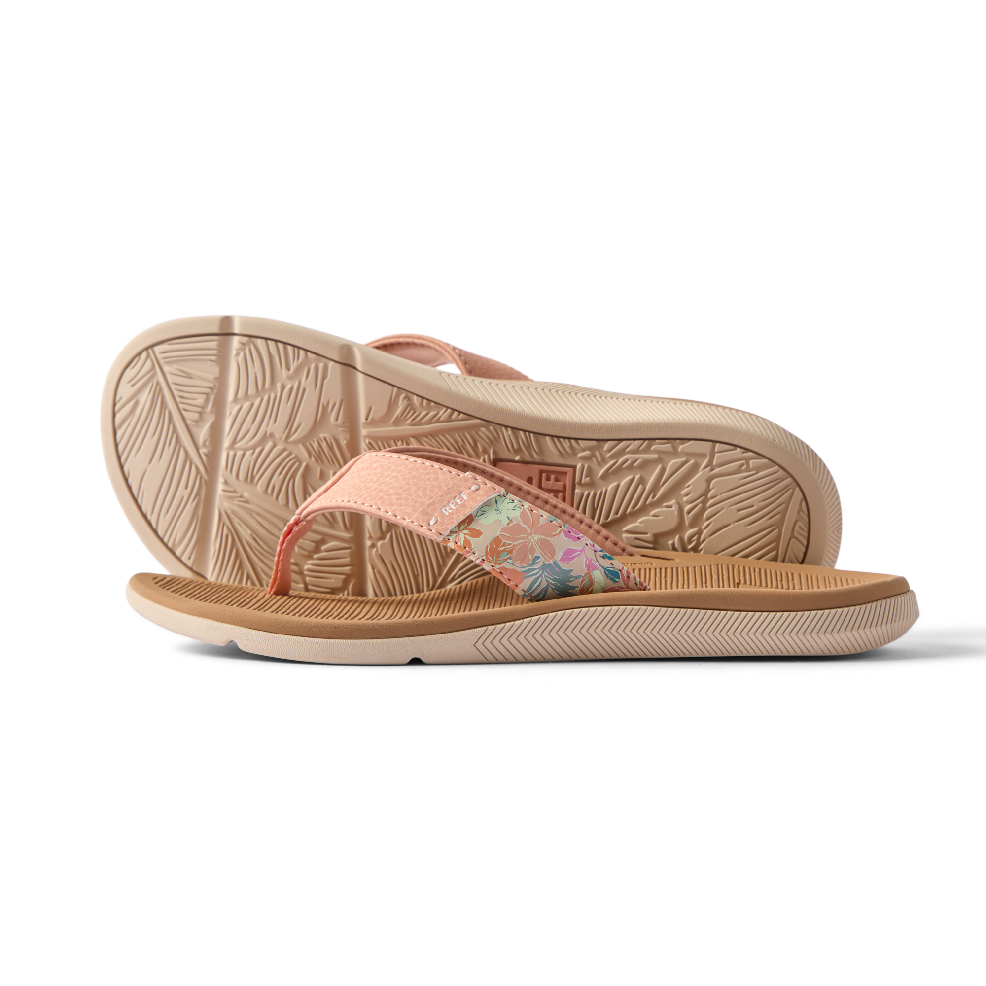 Reef Santa Ana Womens Sandal Peach-Tan 6