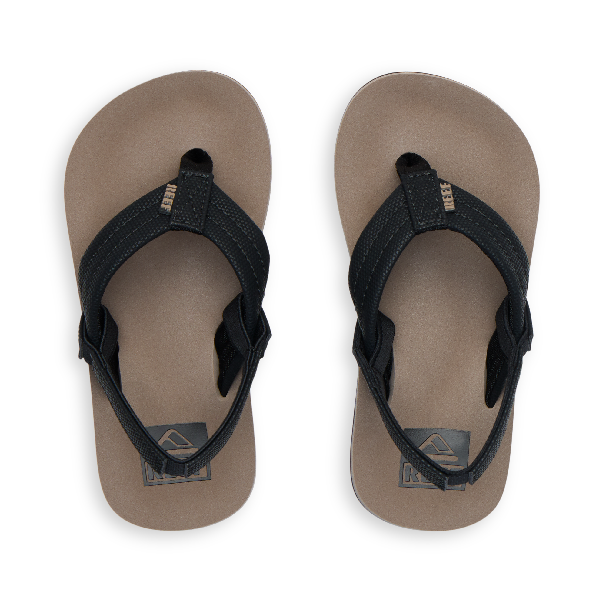 Reef Little Ahi Boys Sandal Black-Tan 6 C