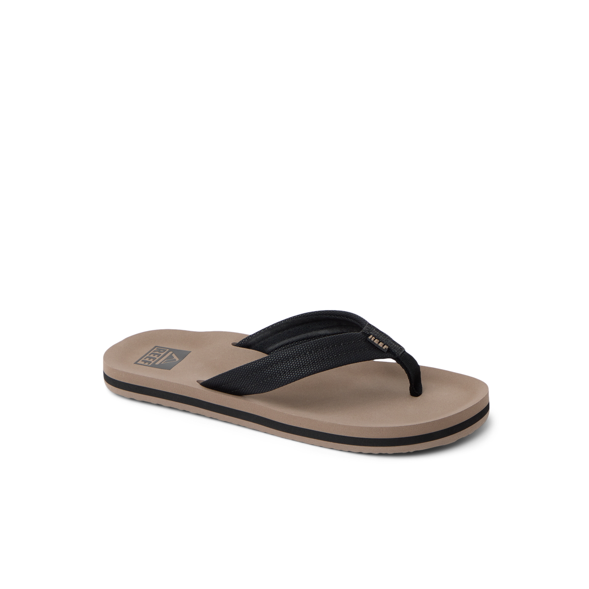 Reef Ahi Boys Sandal Black-Tan 1 Y