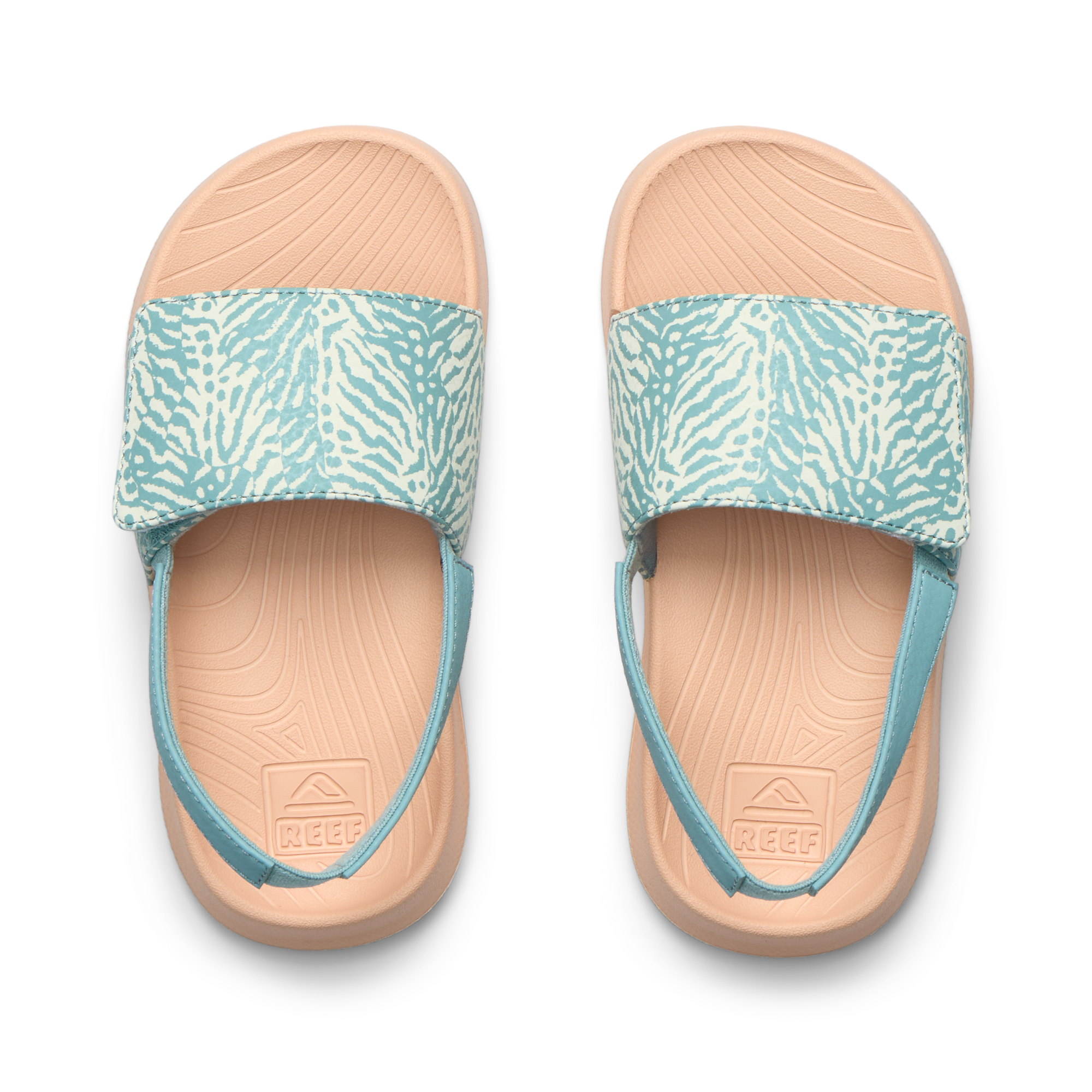 Reef Little Salty Girls Slide Blue Haze 7 C