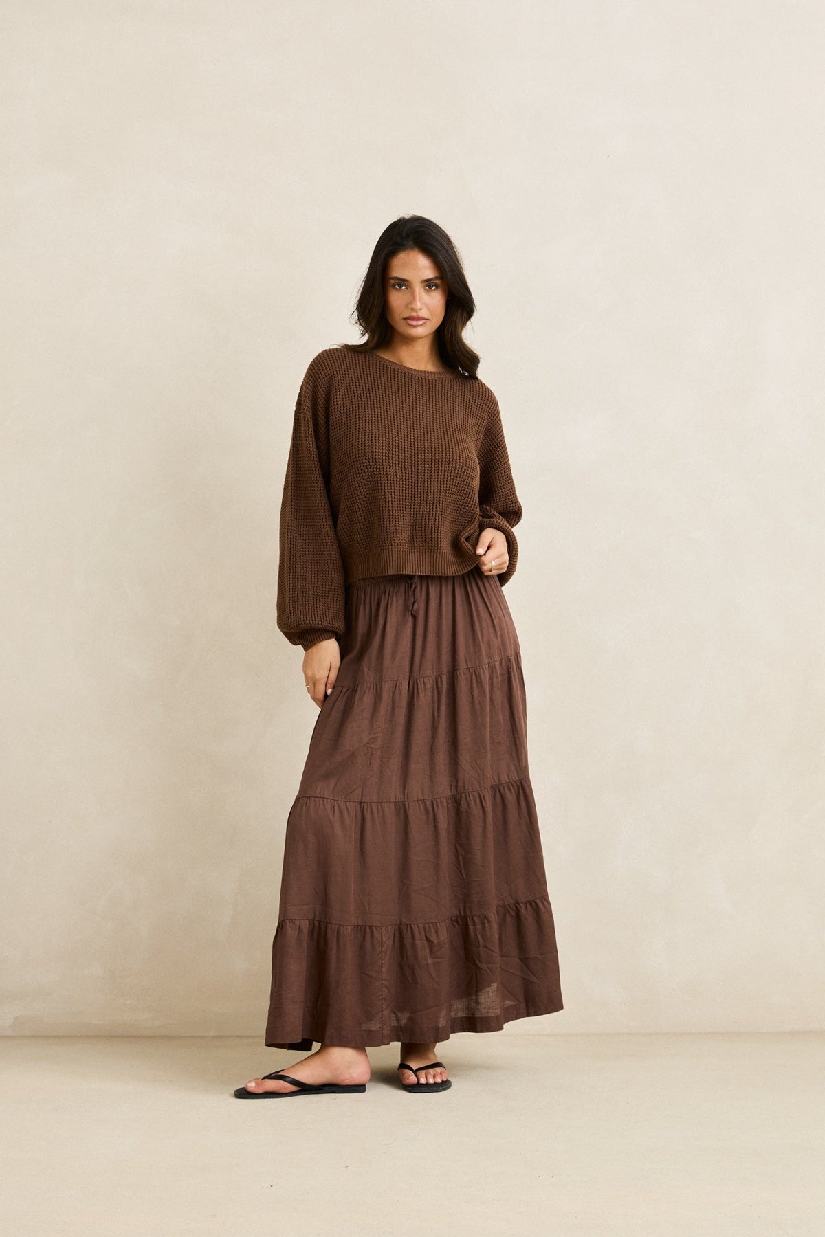 Rhythm Classic Knit Jumper CHO-CHOCOLATE 4L