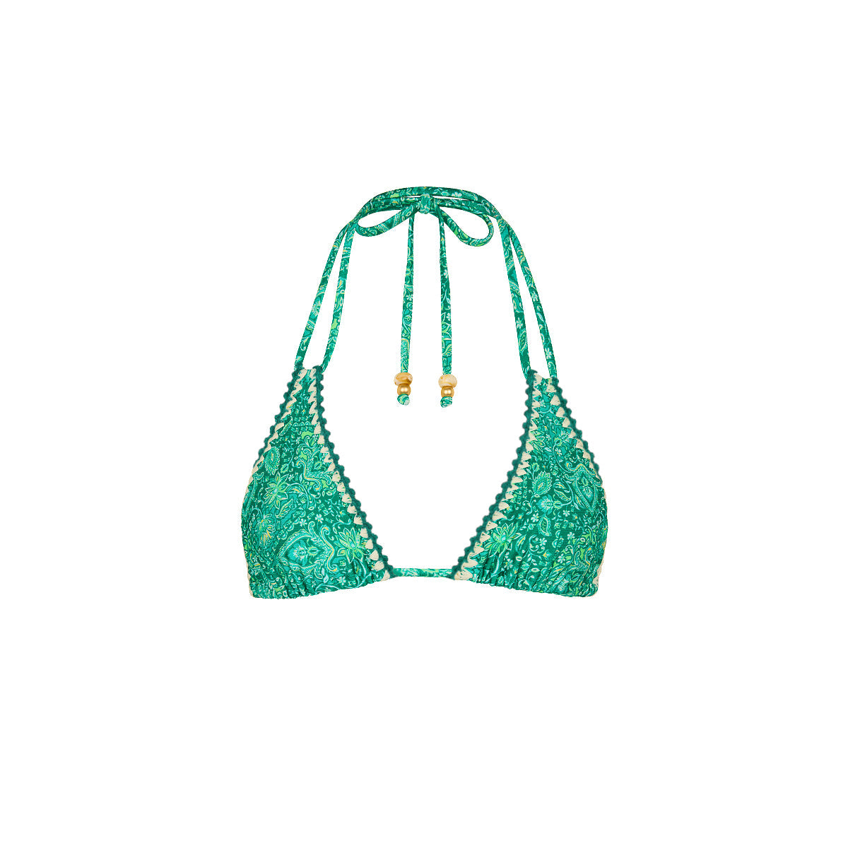 Kulani Kini Crochet Halter Bikini Top StarrySea M