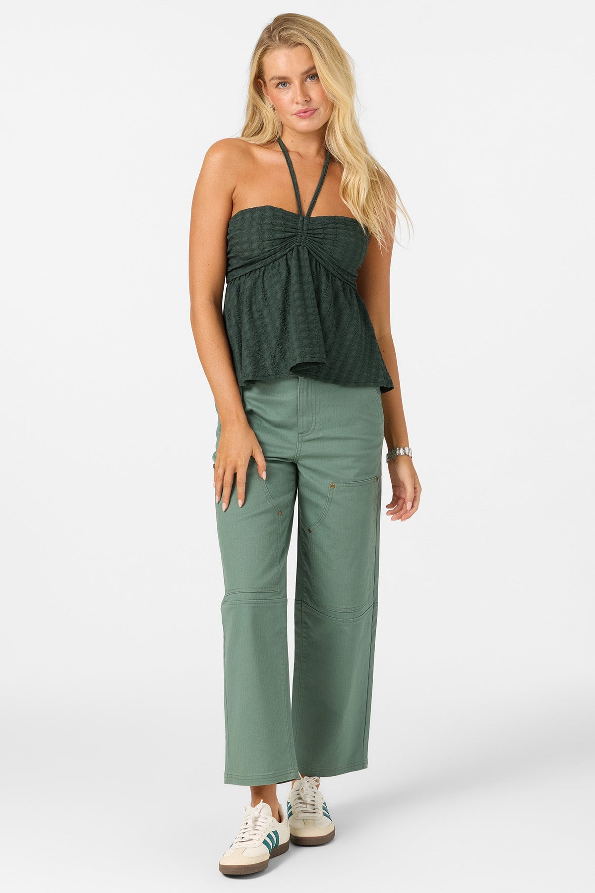 Oneill JUNIE KNIT HALTER TANK HUG M