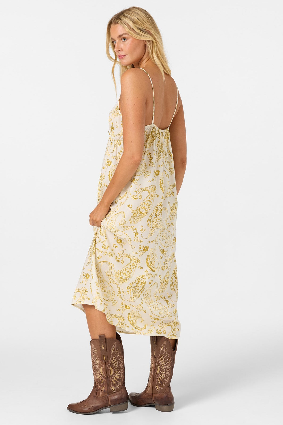 Oneill OG DAYNA WHISPY MIDI DRESS TOFU L