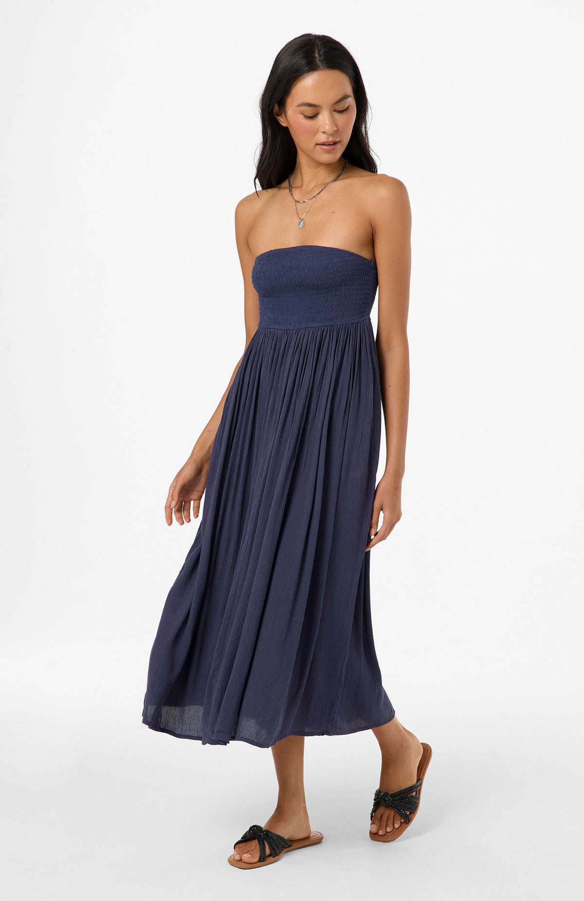 Oneill PIPER MIDI DRESS NVY XL