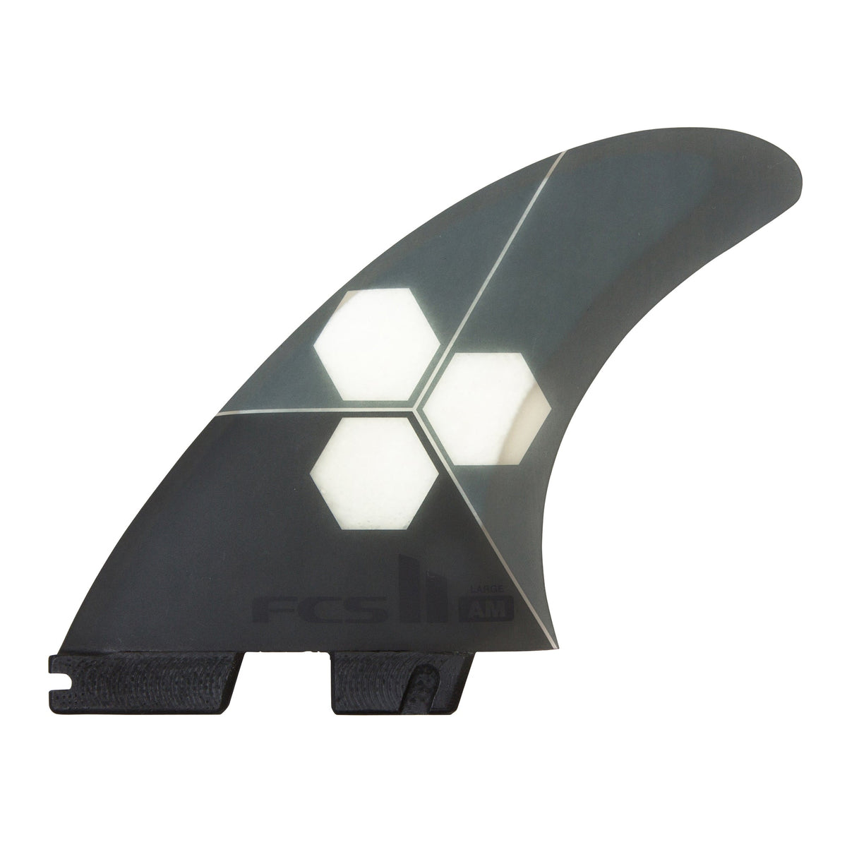 FCS 2 AM PC Air Core Tri-Quad Fin Set Grey L - NEW