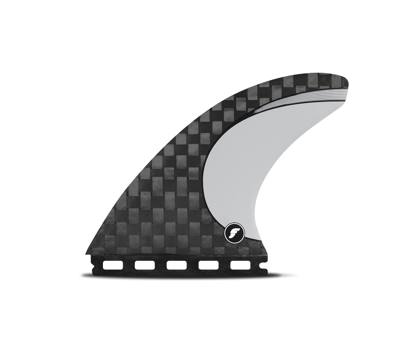 Futures Fins Vector 3/2 Blackstix + Thruster Fin Set Silver L