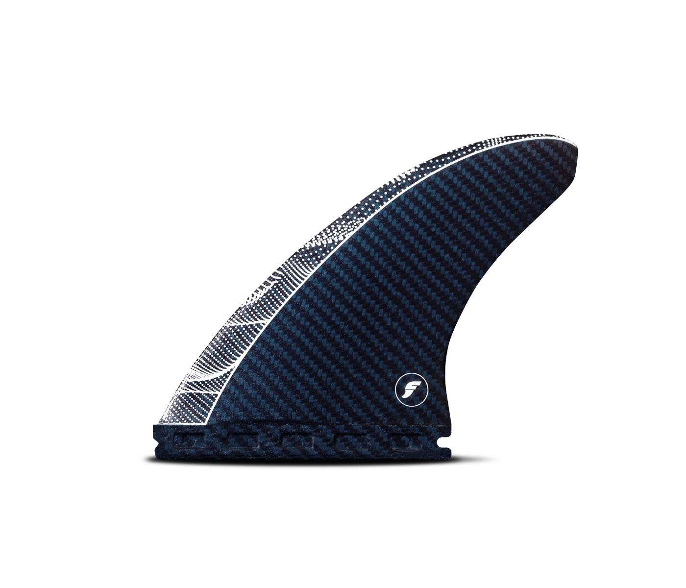 Futures Fins JJF Scimitar Vapor Core Thruster Fin Set Blue-Carbon M