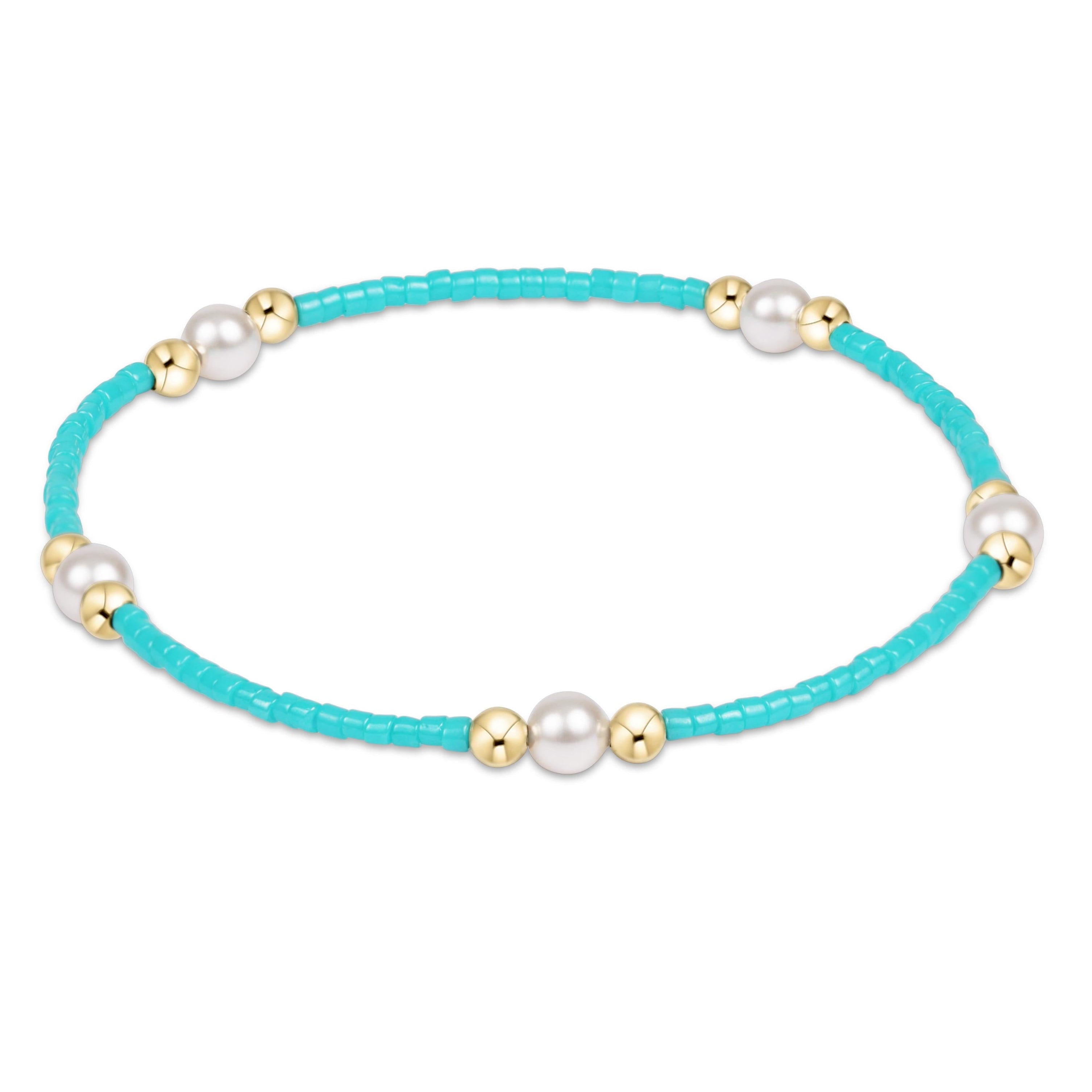 Enewton Hope Purpose Bracelet 2mm Pearl Turquoise