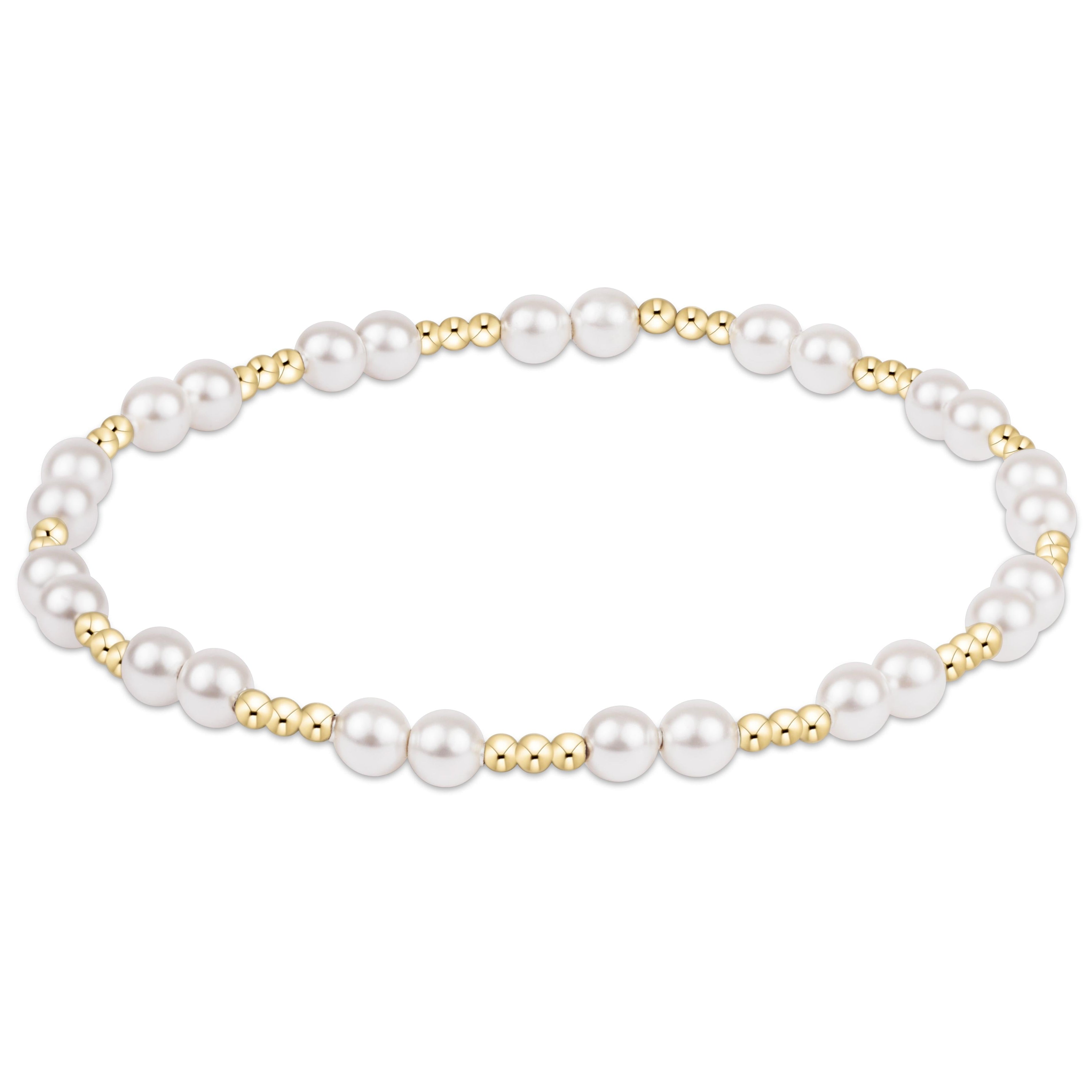 Enewton Classic Pearl Beaded Bracelet Together 4mm