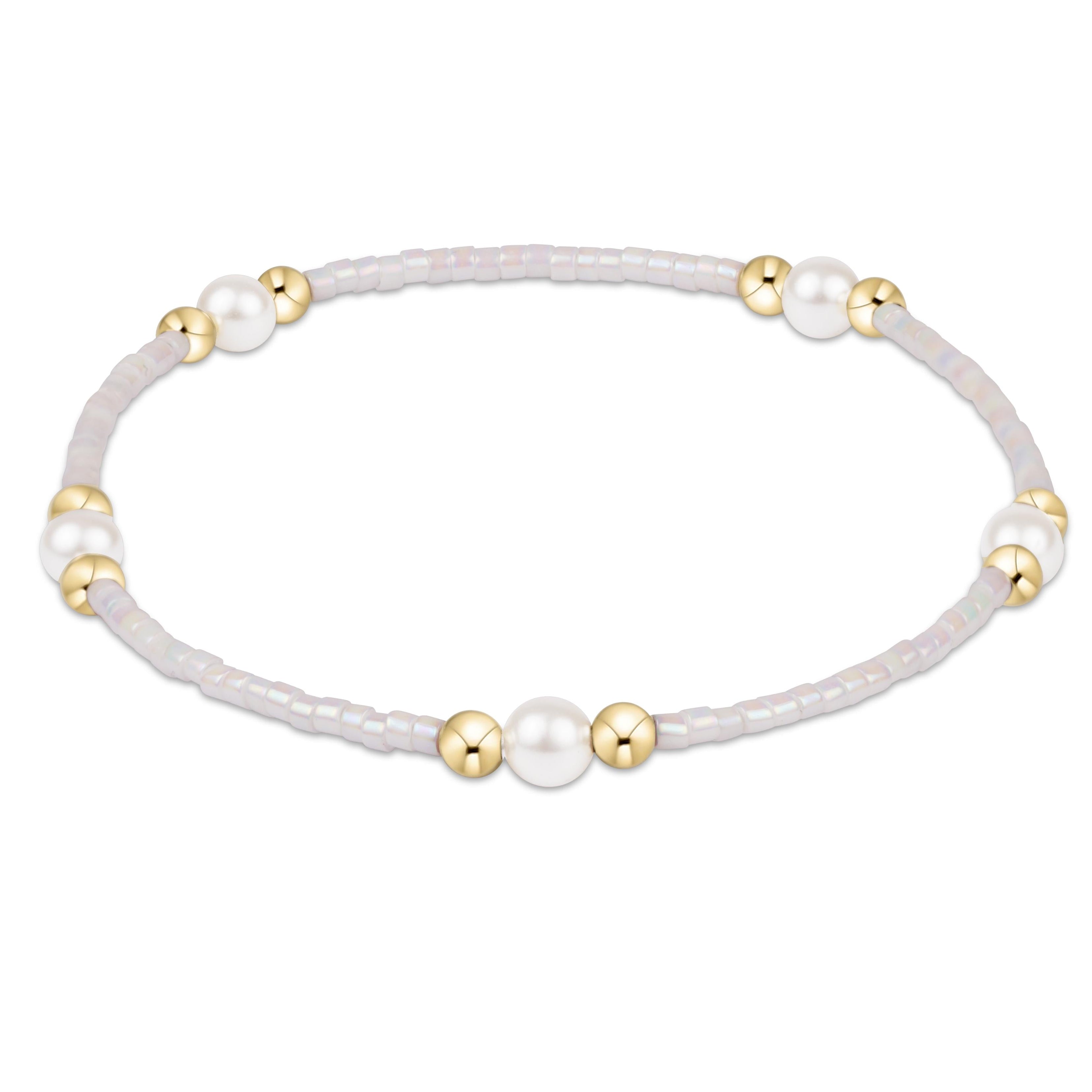 Enewton Hope Purpose Bracelet 2mm Pearl Silky White