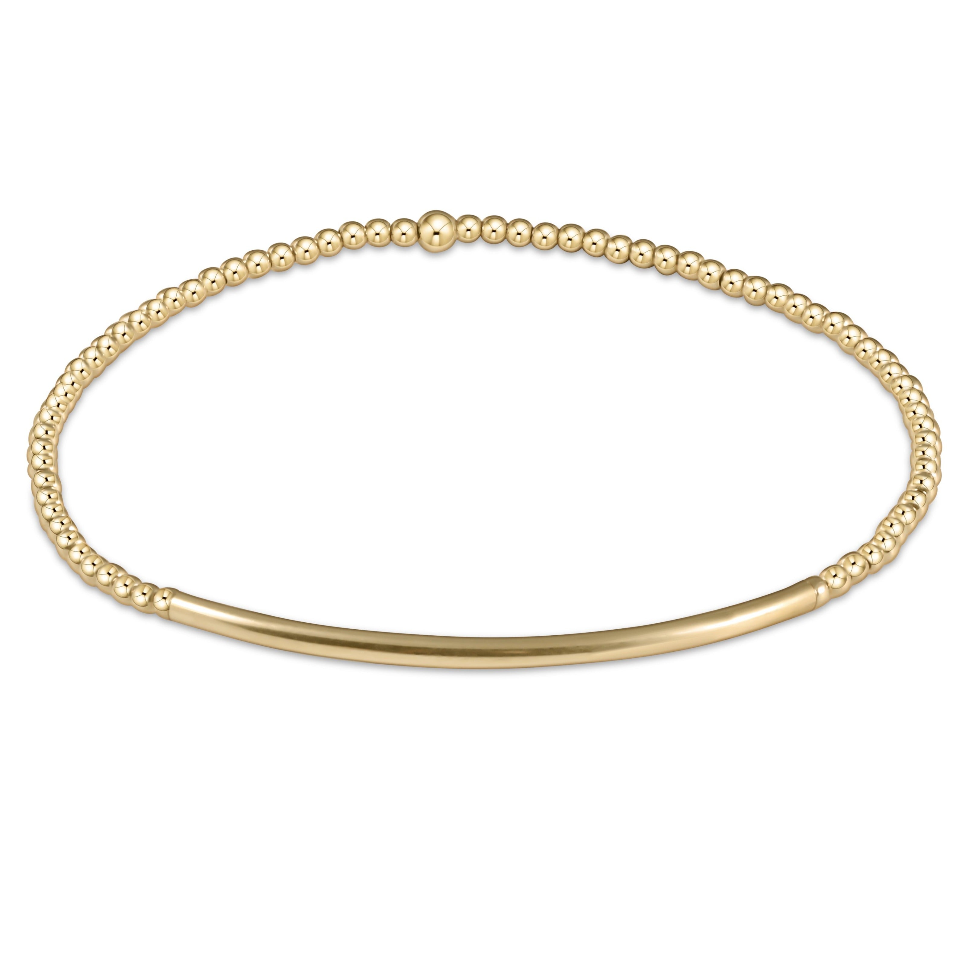 Enewton Classic Gold Bracelet BlissBar 2mm