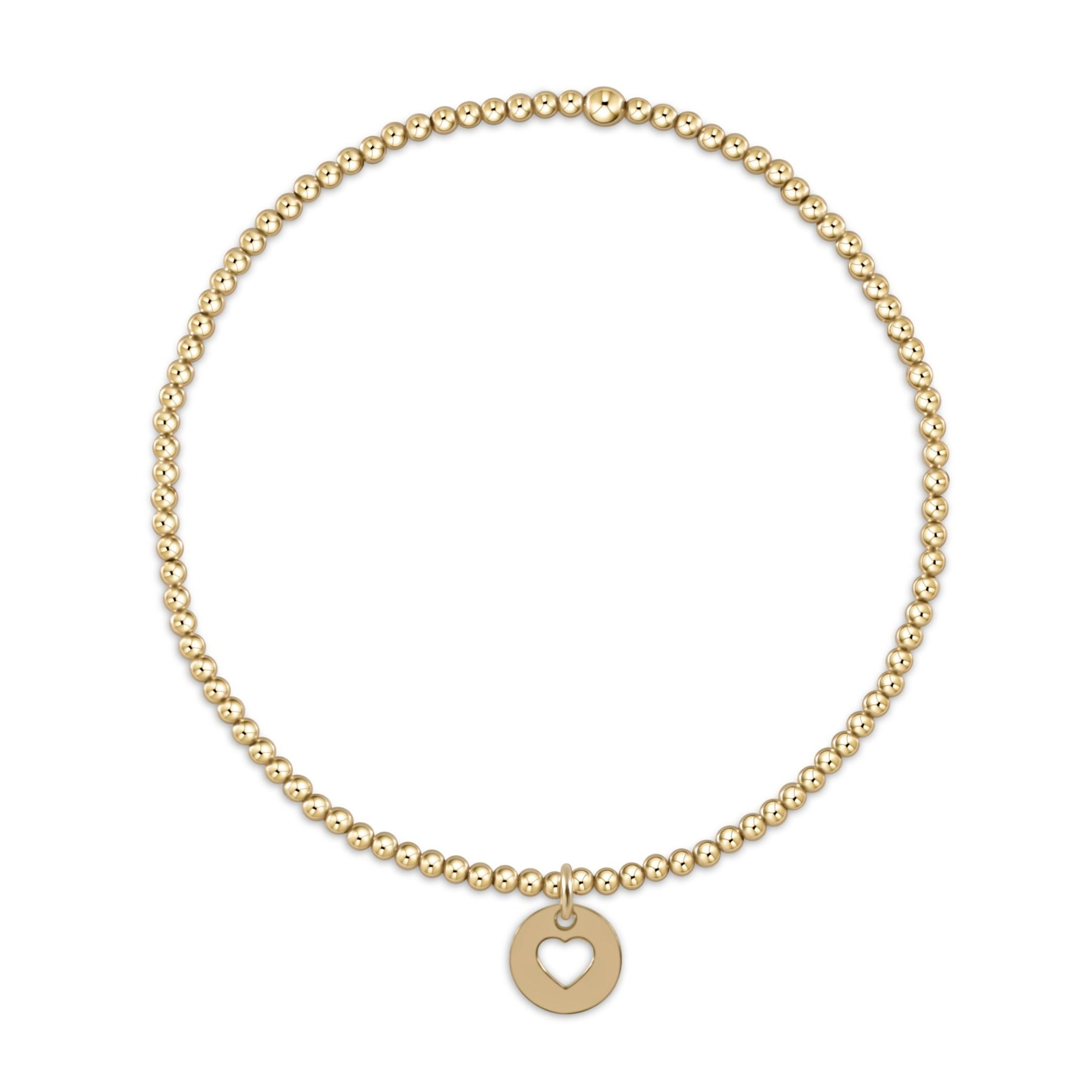 Enewton Classic Gold Bracelet LoveSmallGoldDisc 2mm