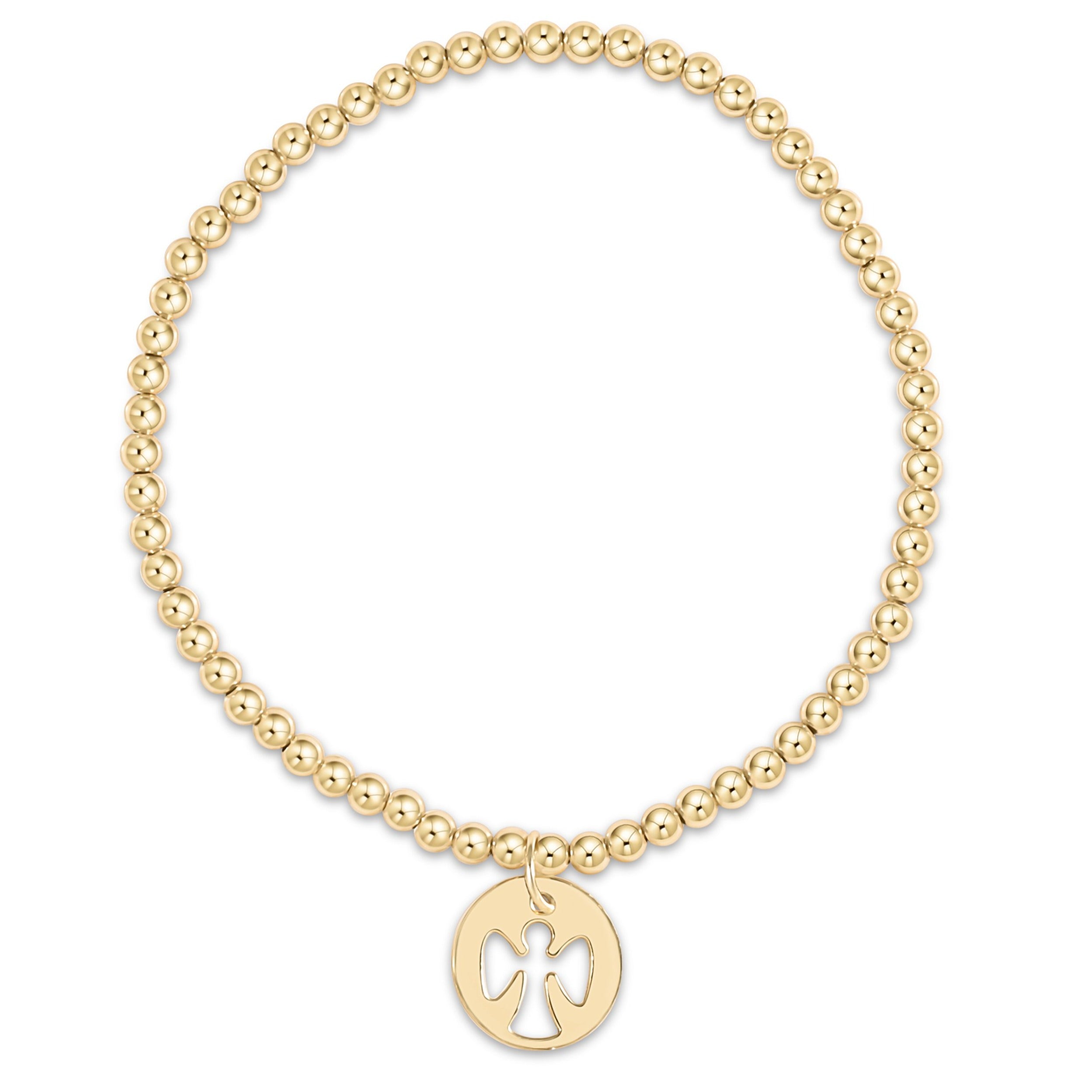 Enewton Classic Gold Bracelet GuardianAngelGoldDisc 3mm