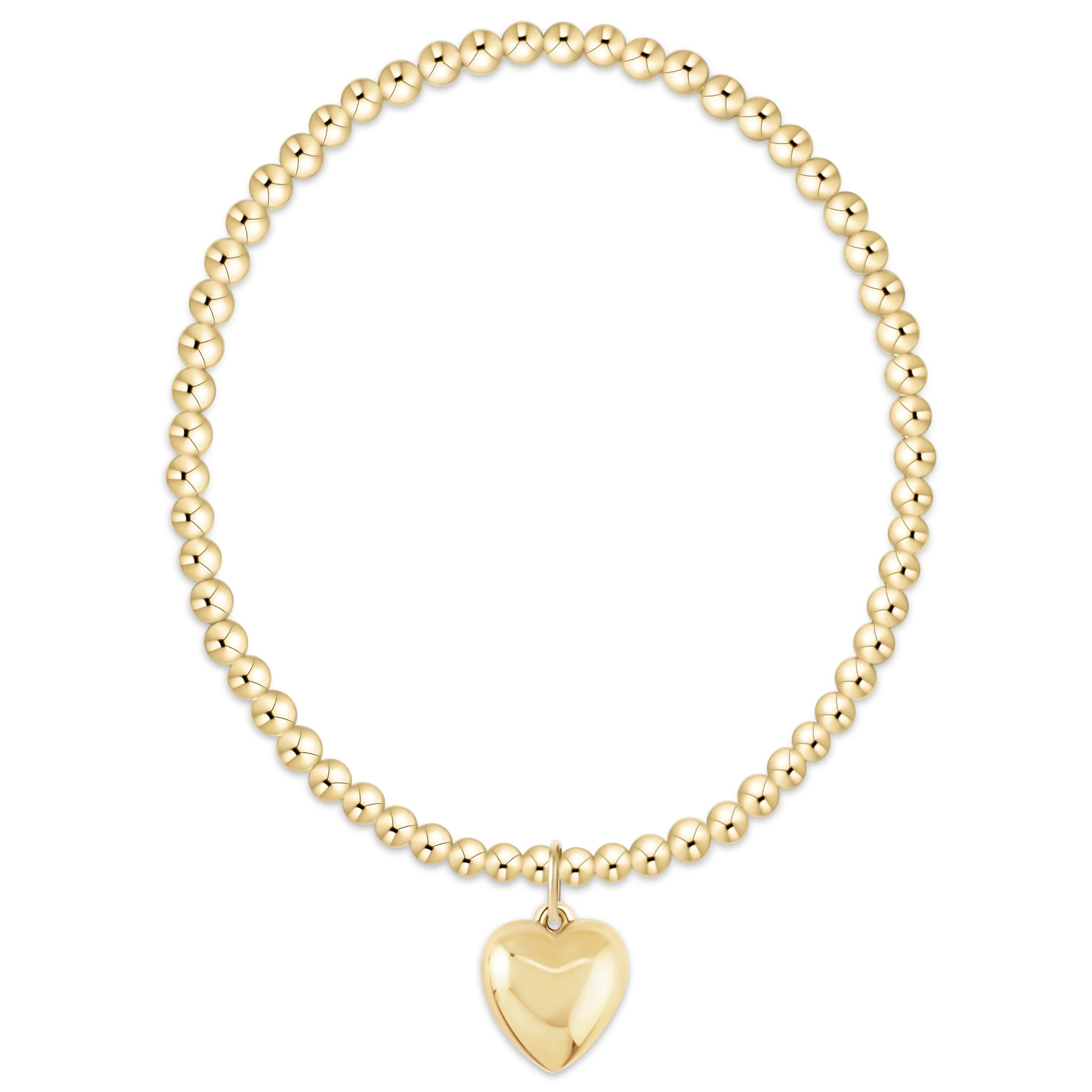 Enewton Classic Gold Bracelet LovePlushGoldCharm 3mm