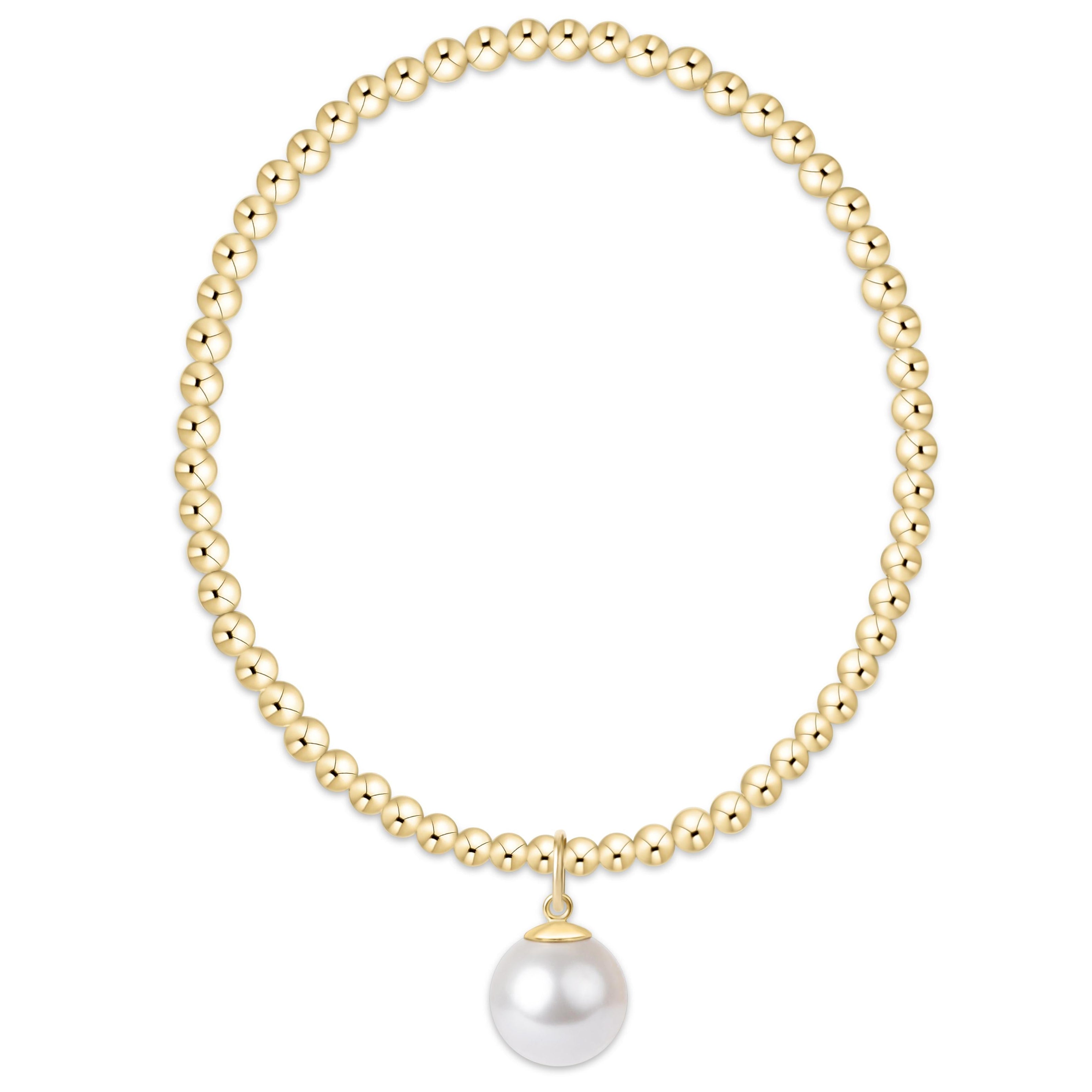 Enewton Classic Gold Bracelet ClassicPearl10mmCharm 3mm