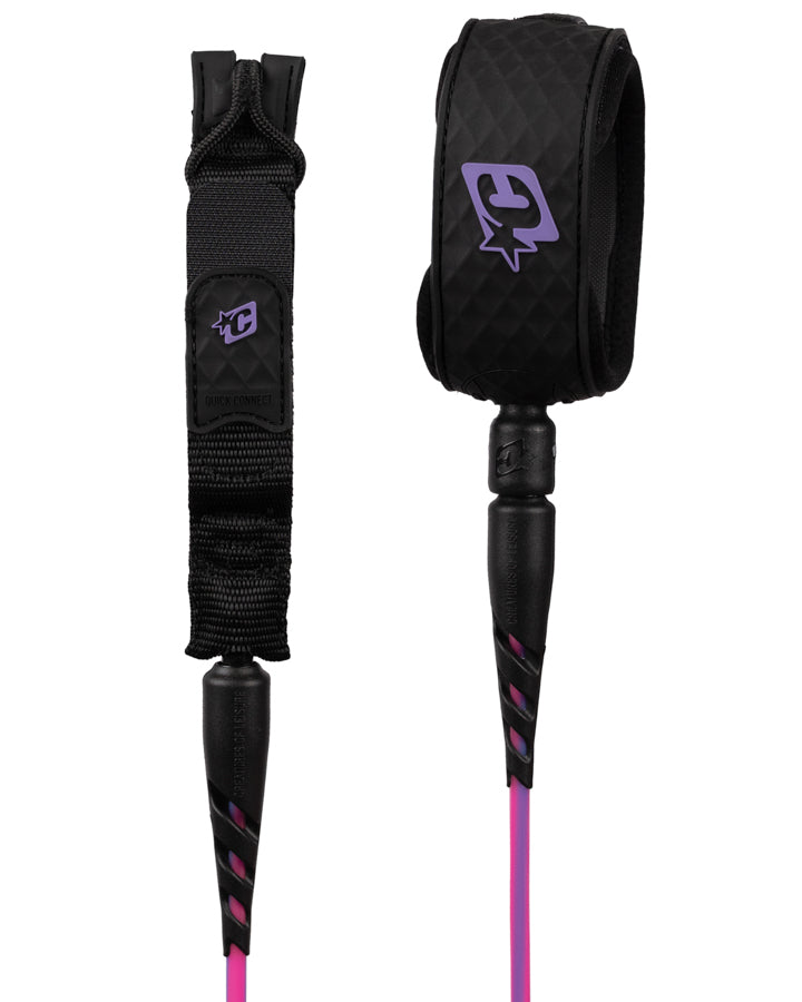 Creatures of Leisure Reliance 2.0 Grom Lite Duty Leash Bubblegum Twist Black 5ft0in