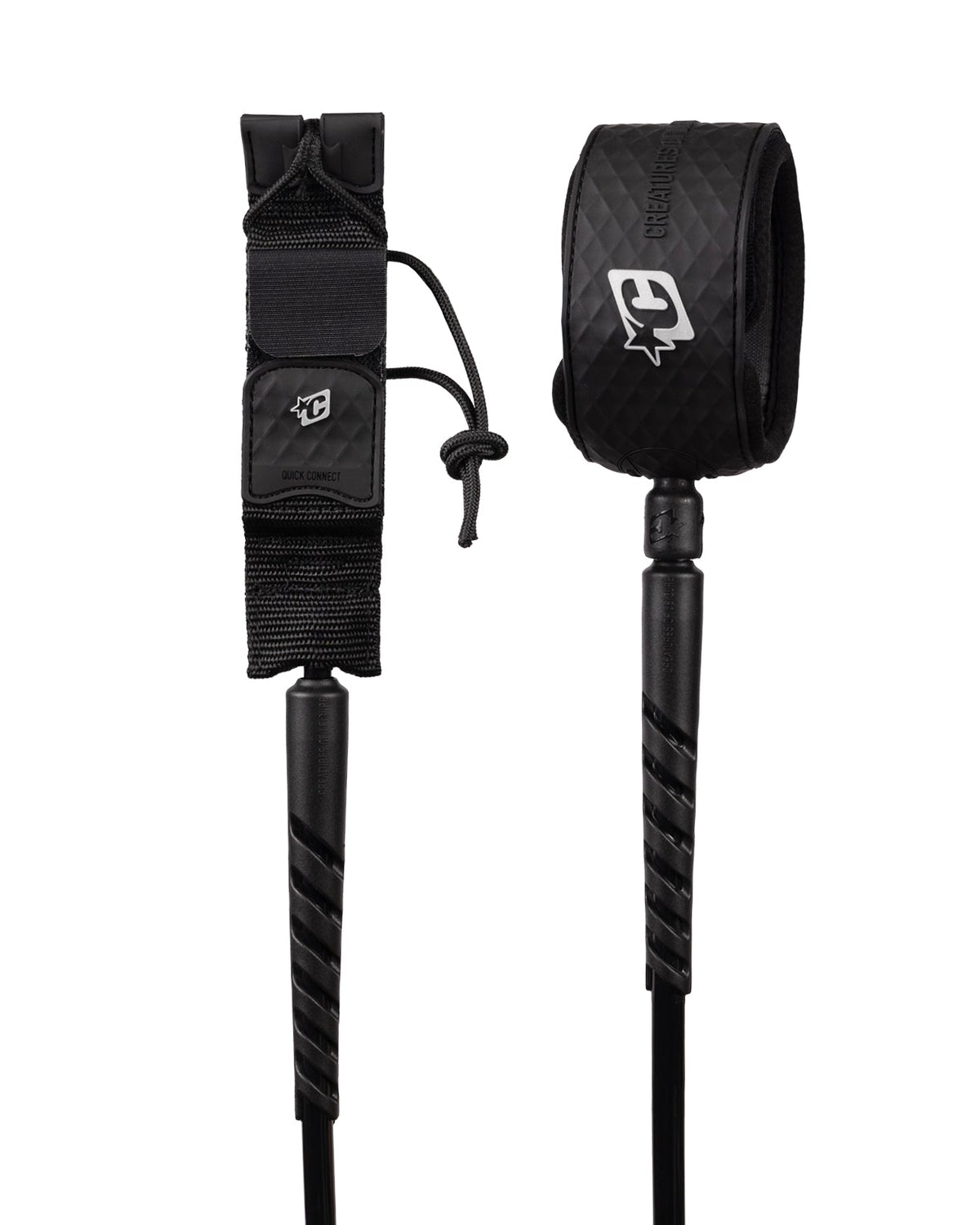 Creatures of Leisure Reliance 2.0 Extra Heavy Duty Leash Black Silver 8ft0in