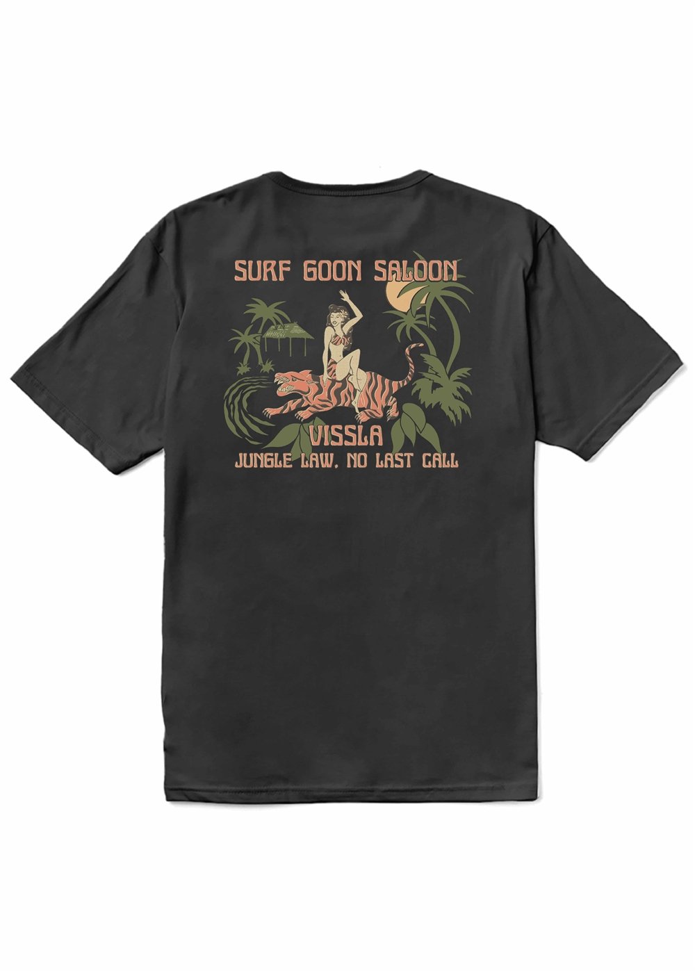 VISSLA Jungle Law Organic Tee Short Sleeve Shirt PHA XXL