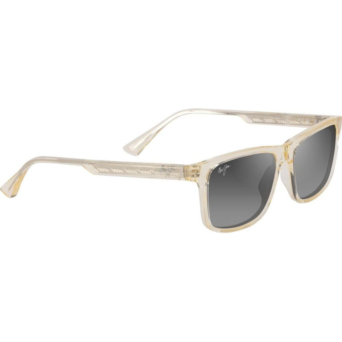 Maui Jim Okina Polarized Sunglasses ShinyTransLightYellow Grey